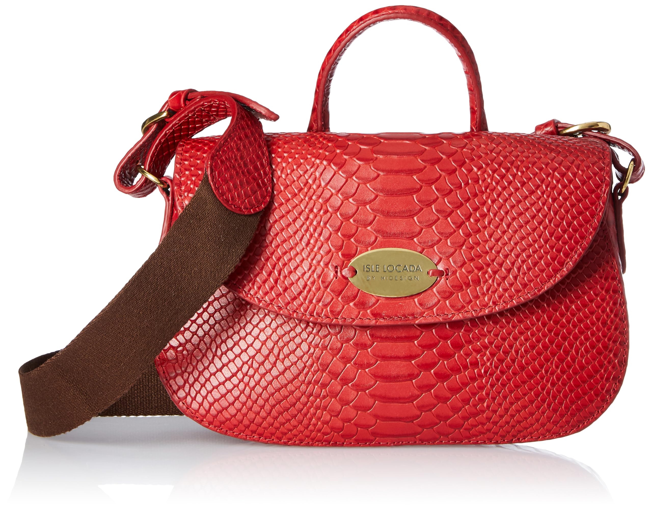 Isle Locada by Hidesign Womens Crossbody bag (Red) (B0C5WYB5DZ) Amazon Price History, Amazon Price Tracker