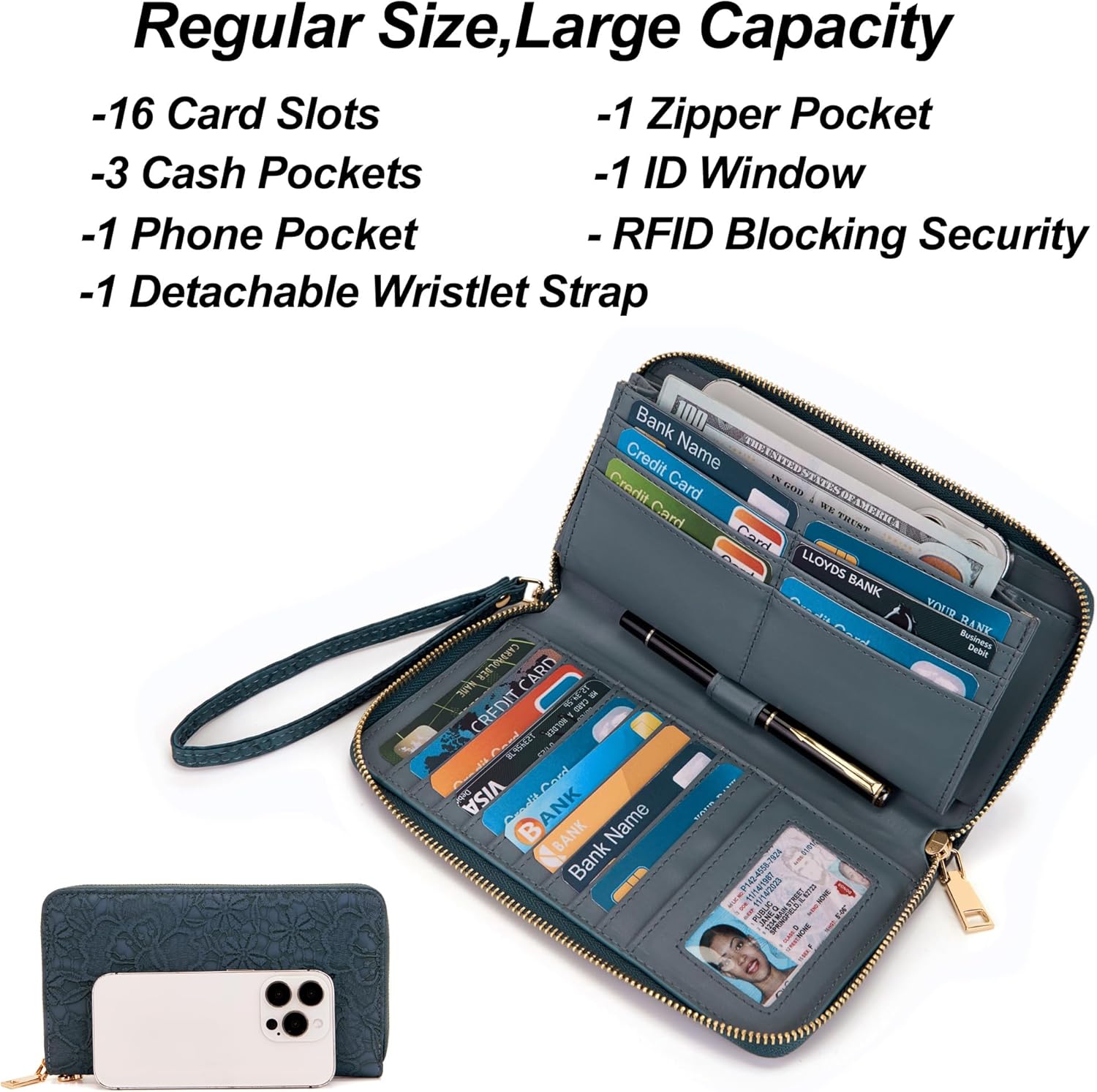 Qiyuer Medium Handbags For Women Vegan Leather Purses Set Satchel Tote Bags With Matching Wallet 2pcs - Image 4