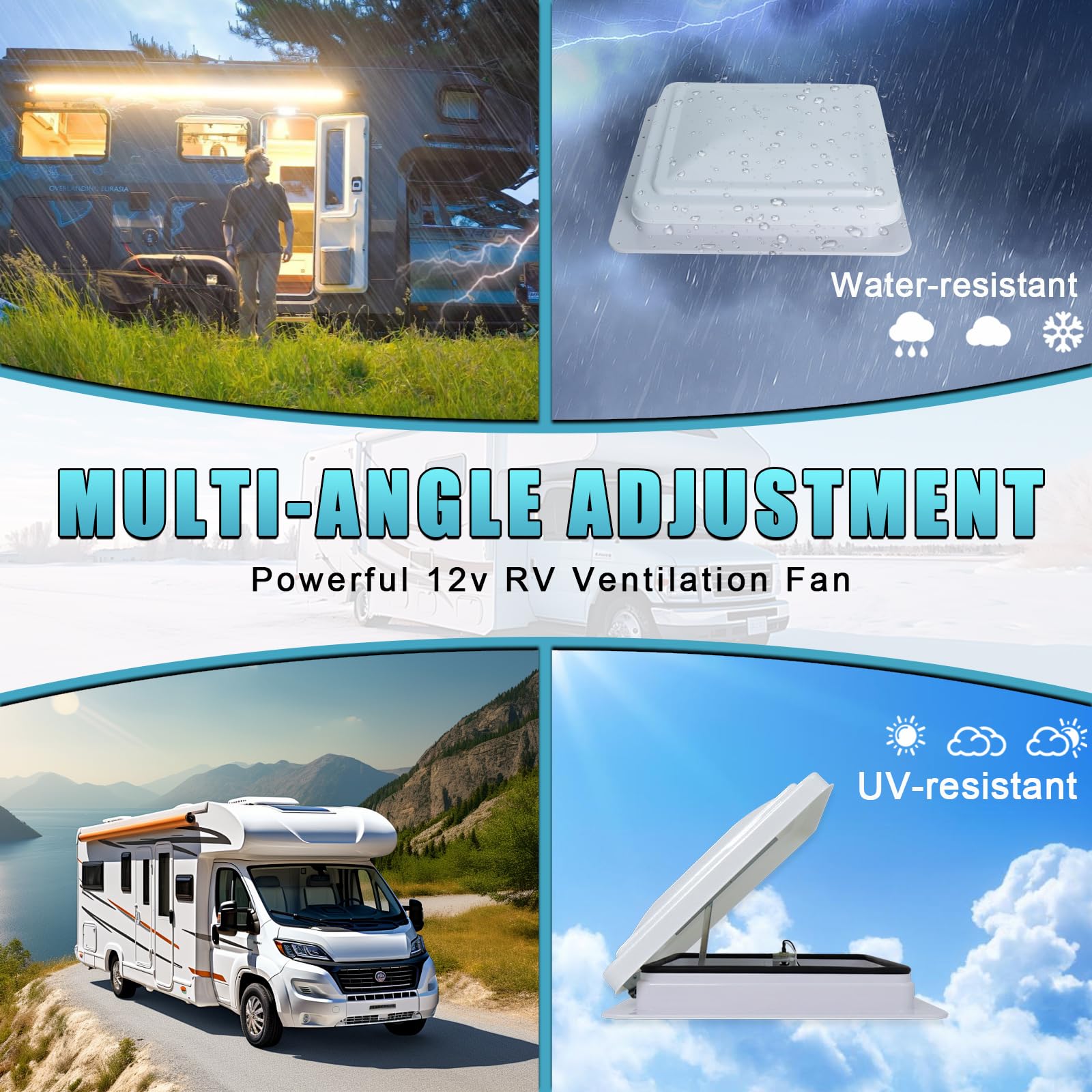 Vr Bouchon De Ventilation Pour Couvercle D’évent De Toit Pour Camping