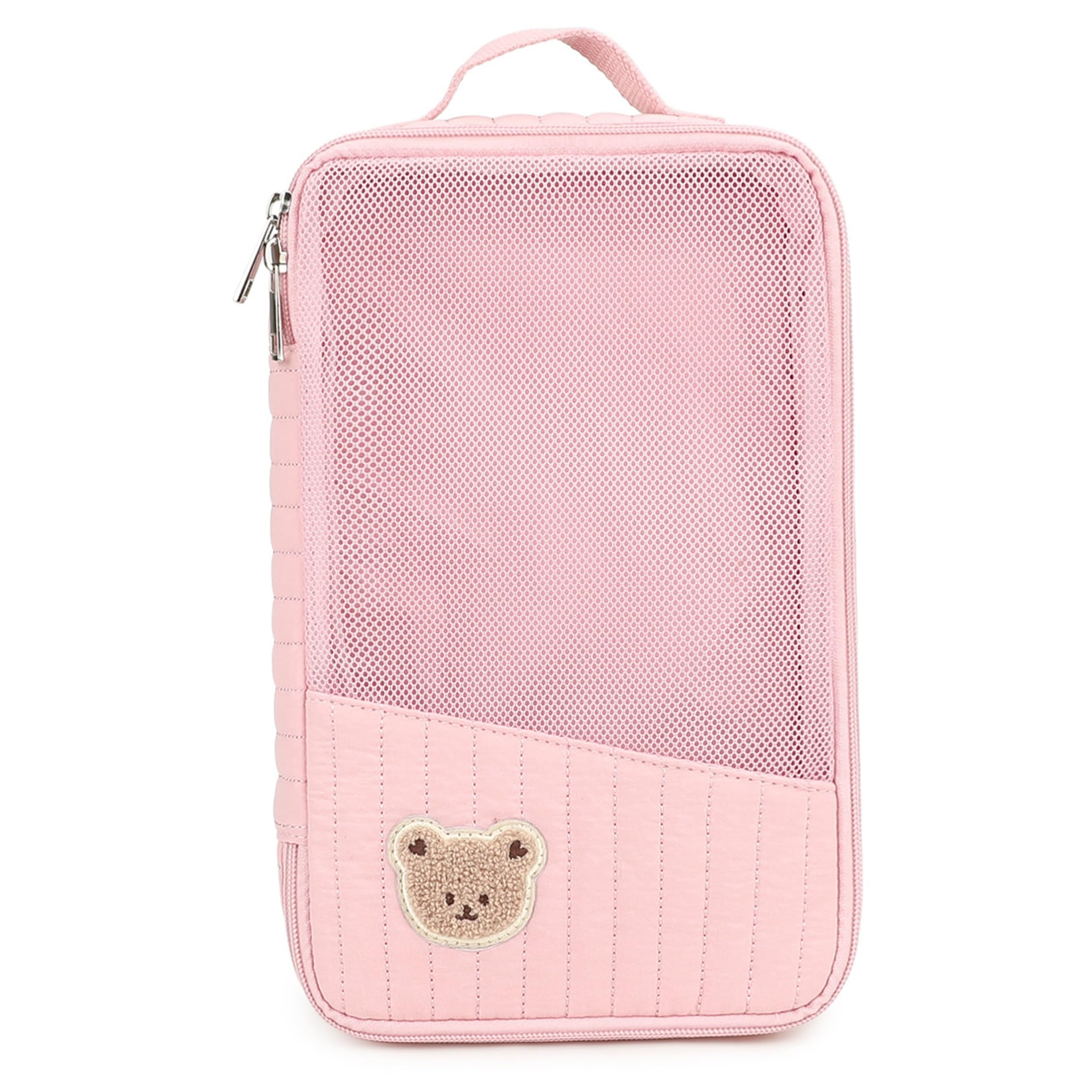 Diaper Bag Organizers, Diaper Bag Organizer Pouch, Cartoon Bear Quilted Mesh Storage, Cube For Travel, Baby Essentials & Toiletries Organization (black Bear), Organizer Pouches — view 8