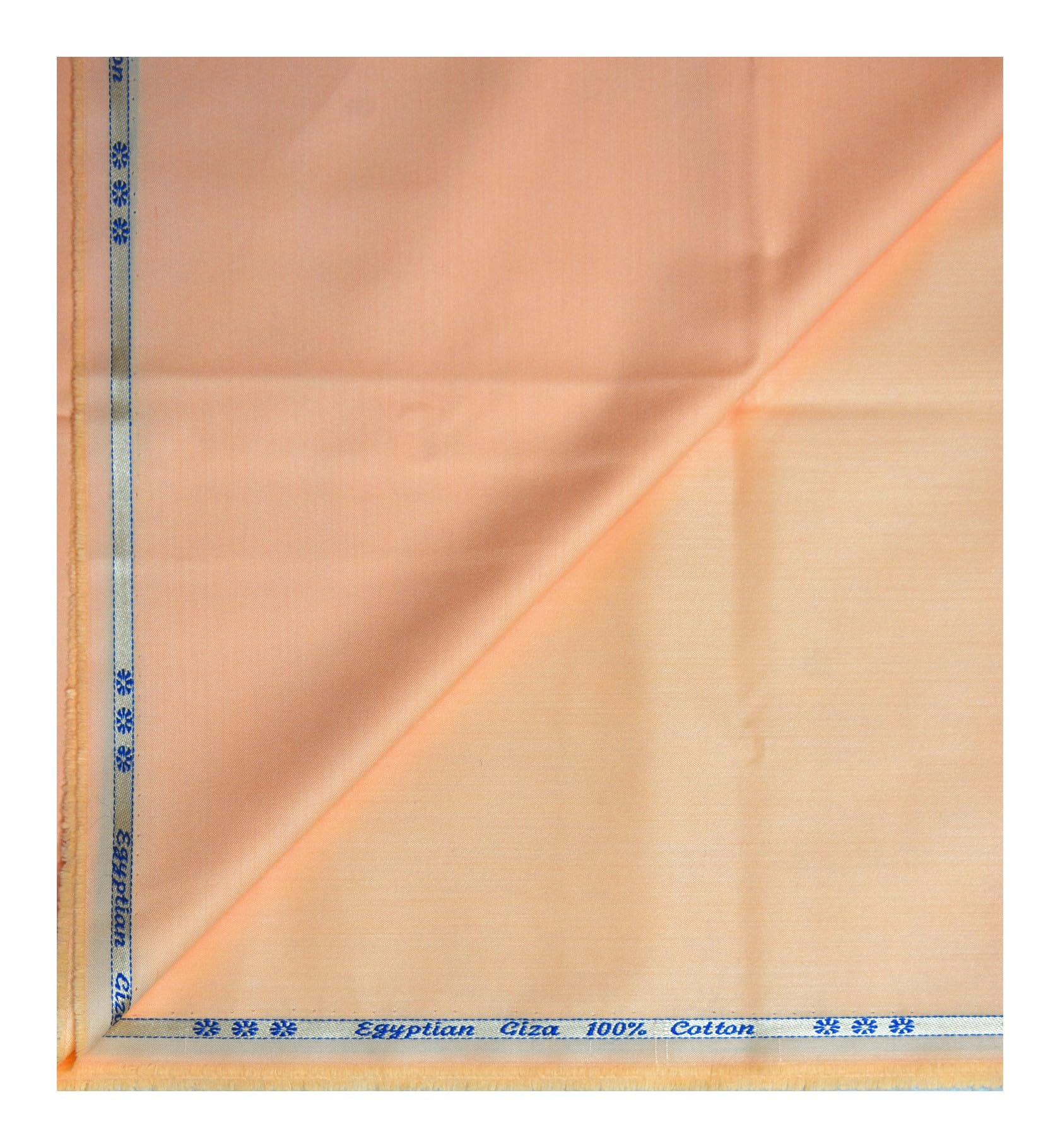 J HAMPSTEAD 100% EGYPTIAN GIZA COTTON PEACH PLAIN UNSTITCHED SHIRT FABRIC - 1.60 MTS - VV6950-picture-21