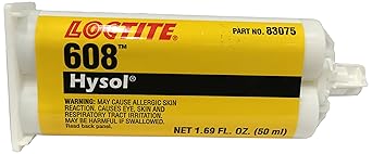 Loctite 398455 Clear Hysol Epoxy Adhesive 50 mL Cartridge