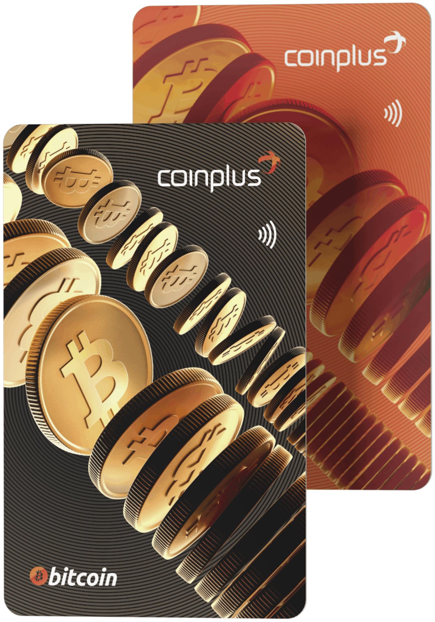 Amazon.com: Coinplus Crypto Card - Easiest Crypto Card Wallet - Cold Bitcoin  Storage (Pack of 2 Black and Orange) : Electronics