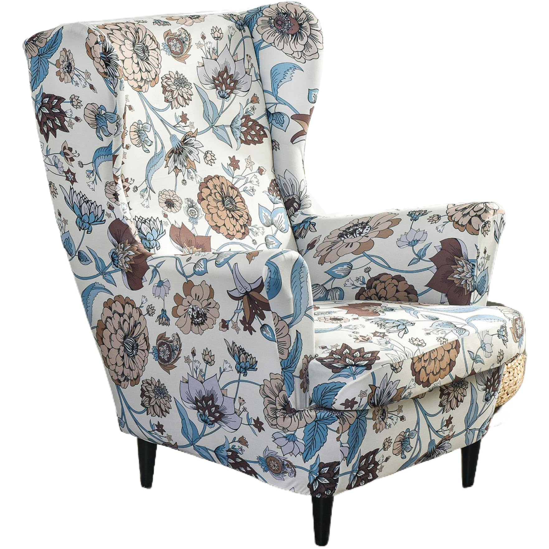 Funda para sillón lavable y antideslizante con diseño floral