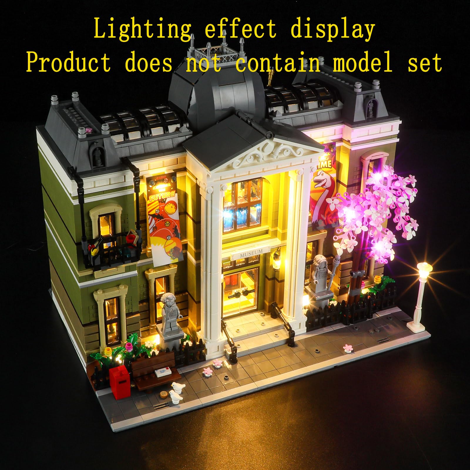 GEAMENT LED Light Kit Compatible with LEGO Natural History Museum - Lighting set for Icons 10326 (Model Set Not Included) - Image 4