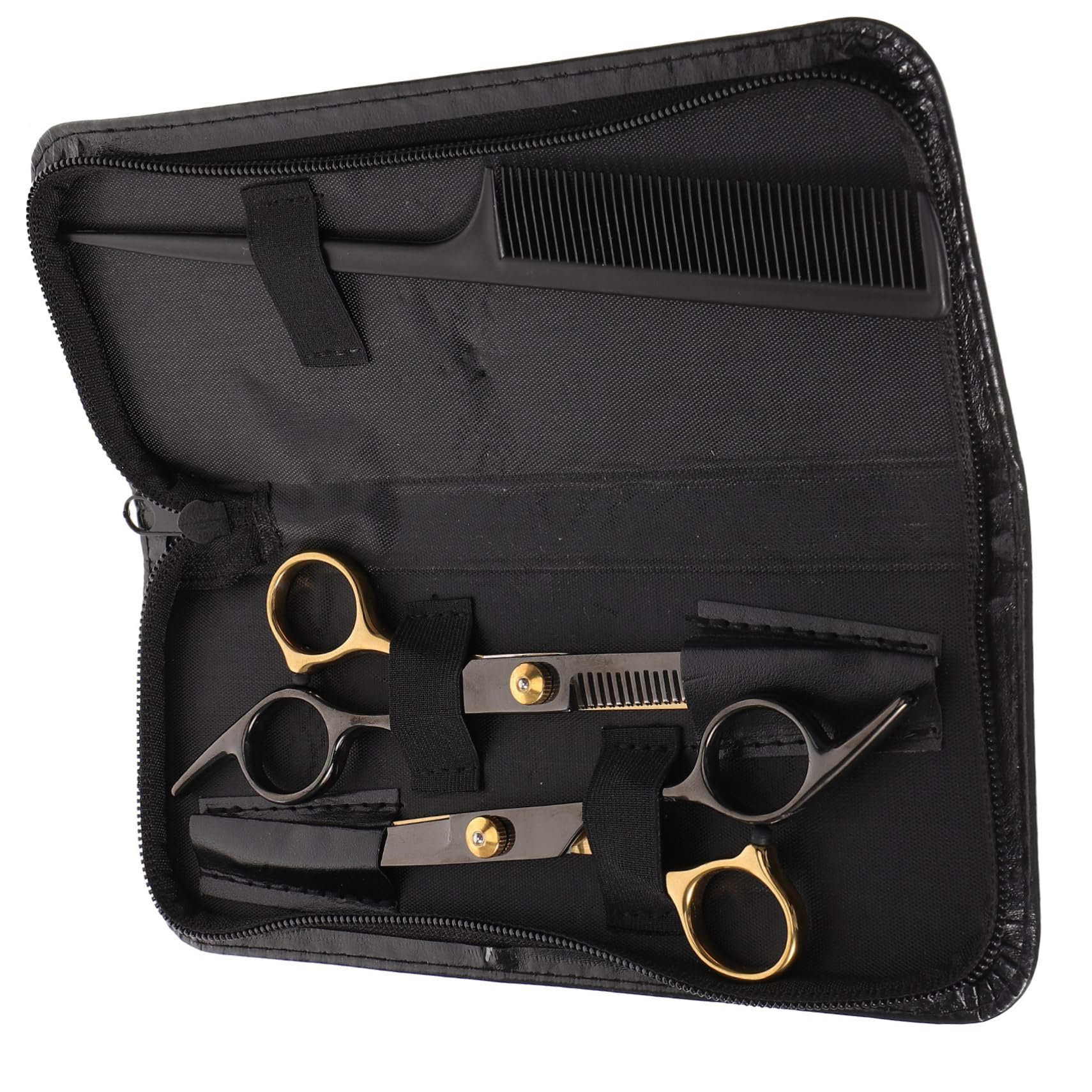 FOMIYES Hair Scissors Set Barber Scissors Thinning Shears Steel Comfortable Ergonomic Handle