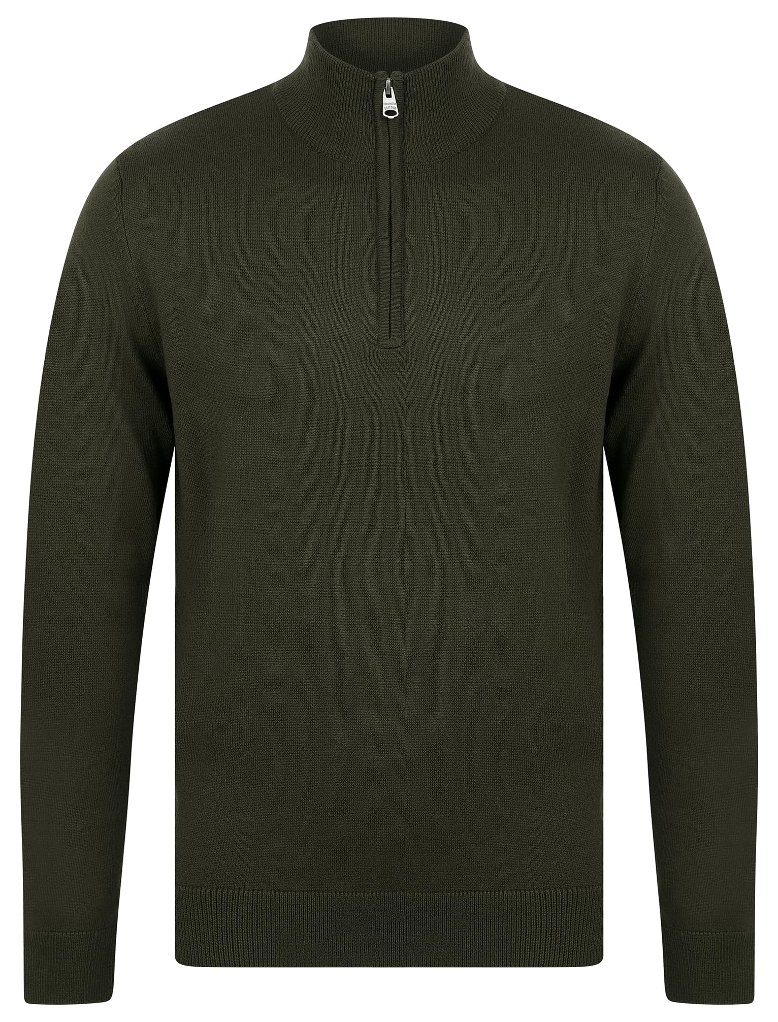 Kensington Eastside Men's Funnel Neck Quarter Zip Knitted Jumper
