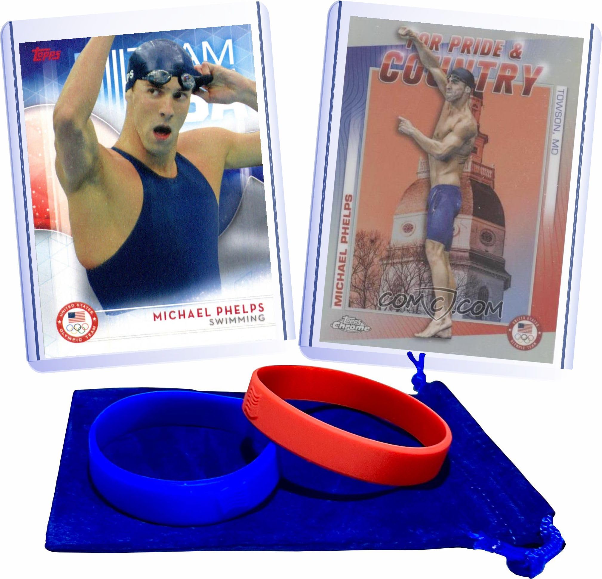 Amazon.com: Michael Phelps Cards (2) Assorted Swimming Card Gift
