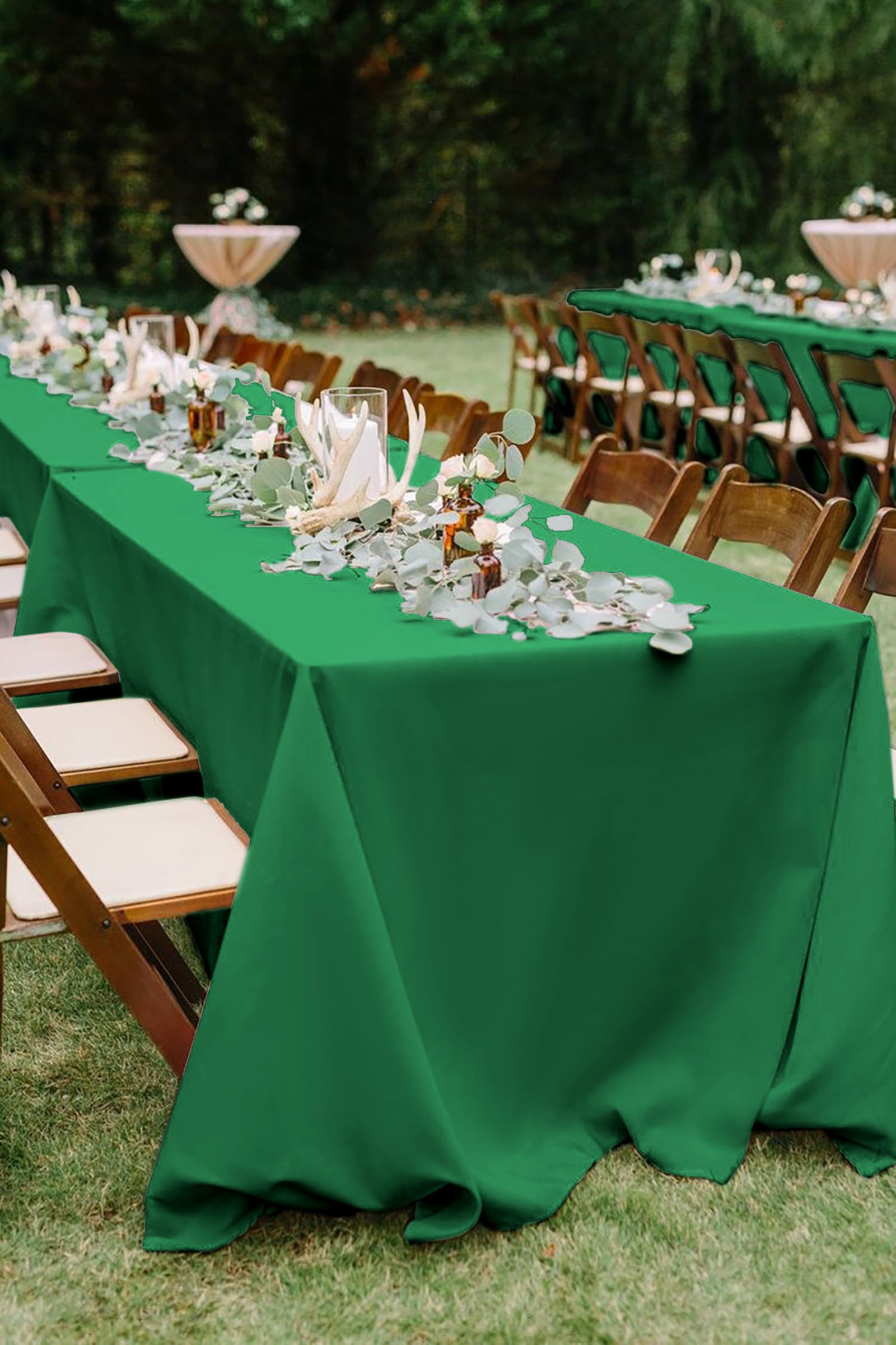 10 stuks polyester tafelkleed, 60 x 102 inch wit polyester