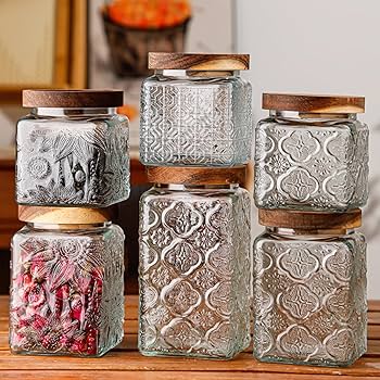 イエローガラス 蓋付き容器 花模様 春らしい爽やかイエロー 花柄