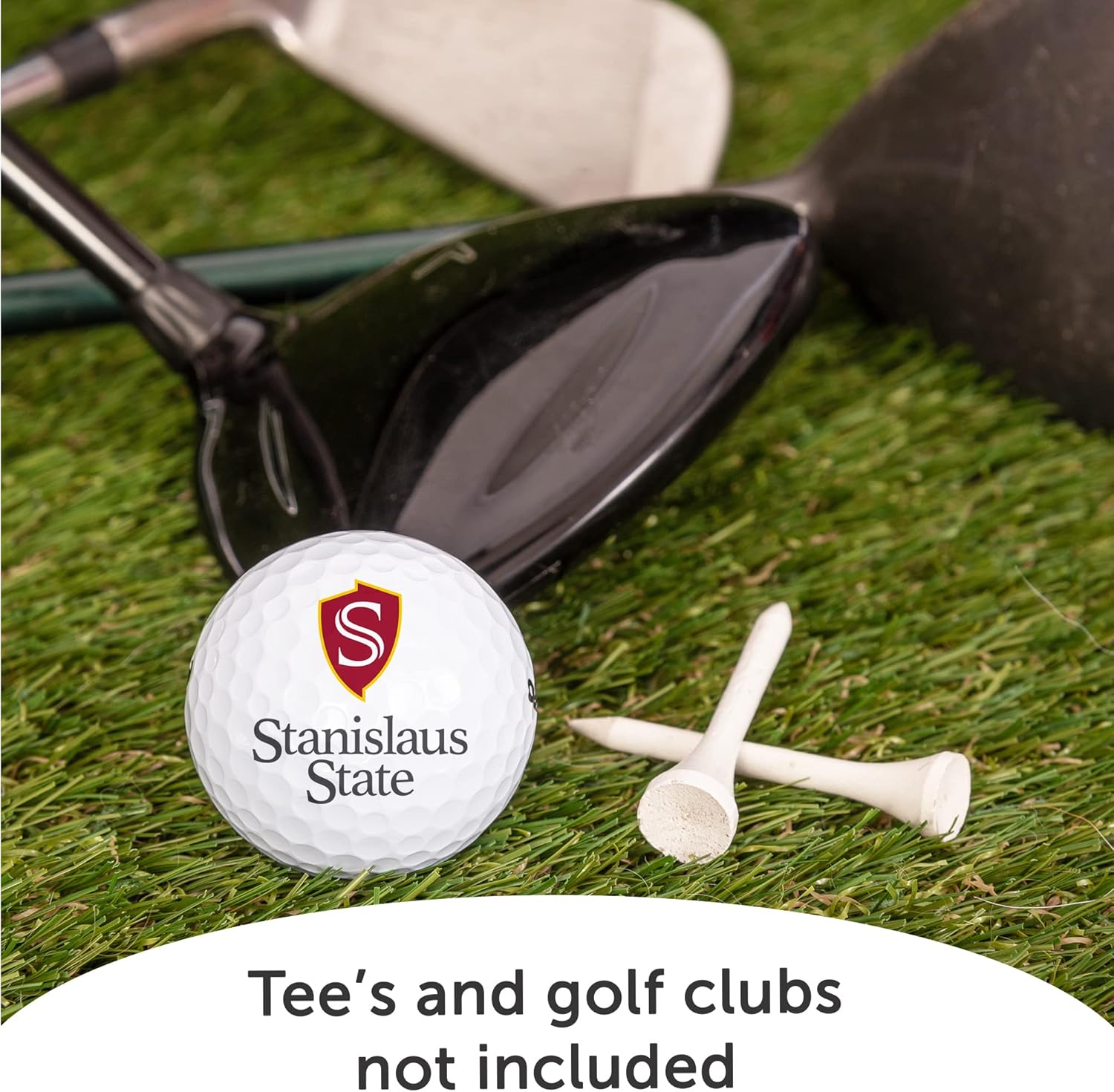 Desert Cactus California State University Stanislaus Golf Balls 12 Pack – Stan State Warriors Full Color Dozen – Officially Licensed Sport Team Accessory