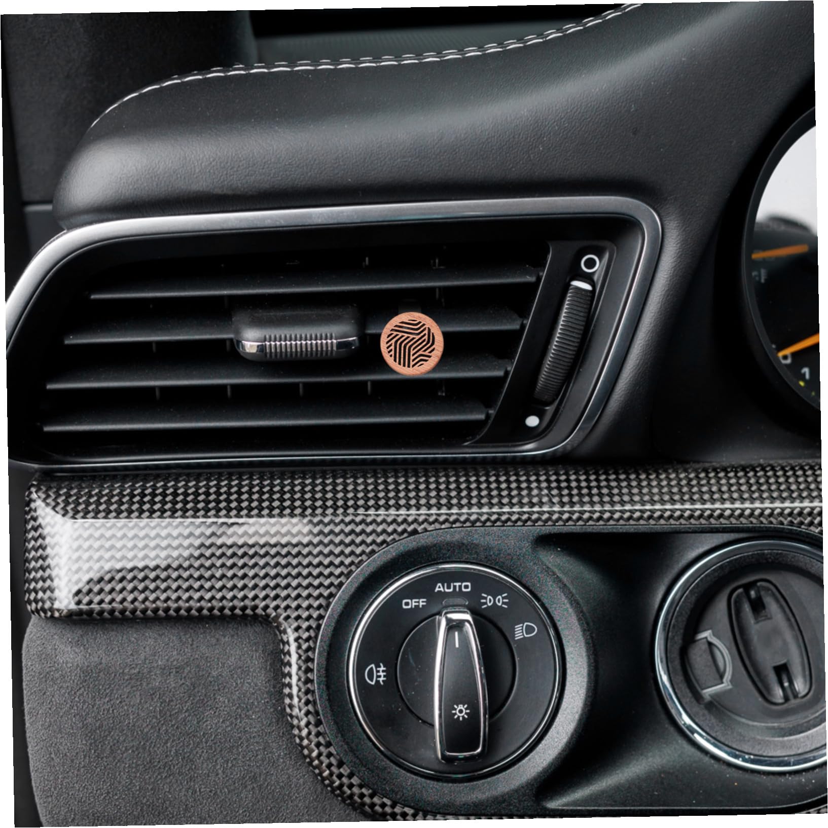 5pezzi Diffusore Di Profumo Per Auto Elegante Diffusore Aromatico Da Montare Per Ufficio Studio e Auto Realizzato Di Palissandro Naturale Facile Da Usare e Decorativo
