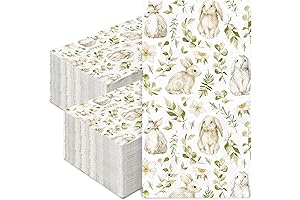 Easter Disposable Paper Guest Towels for Bath and Spring Parties