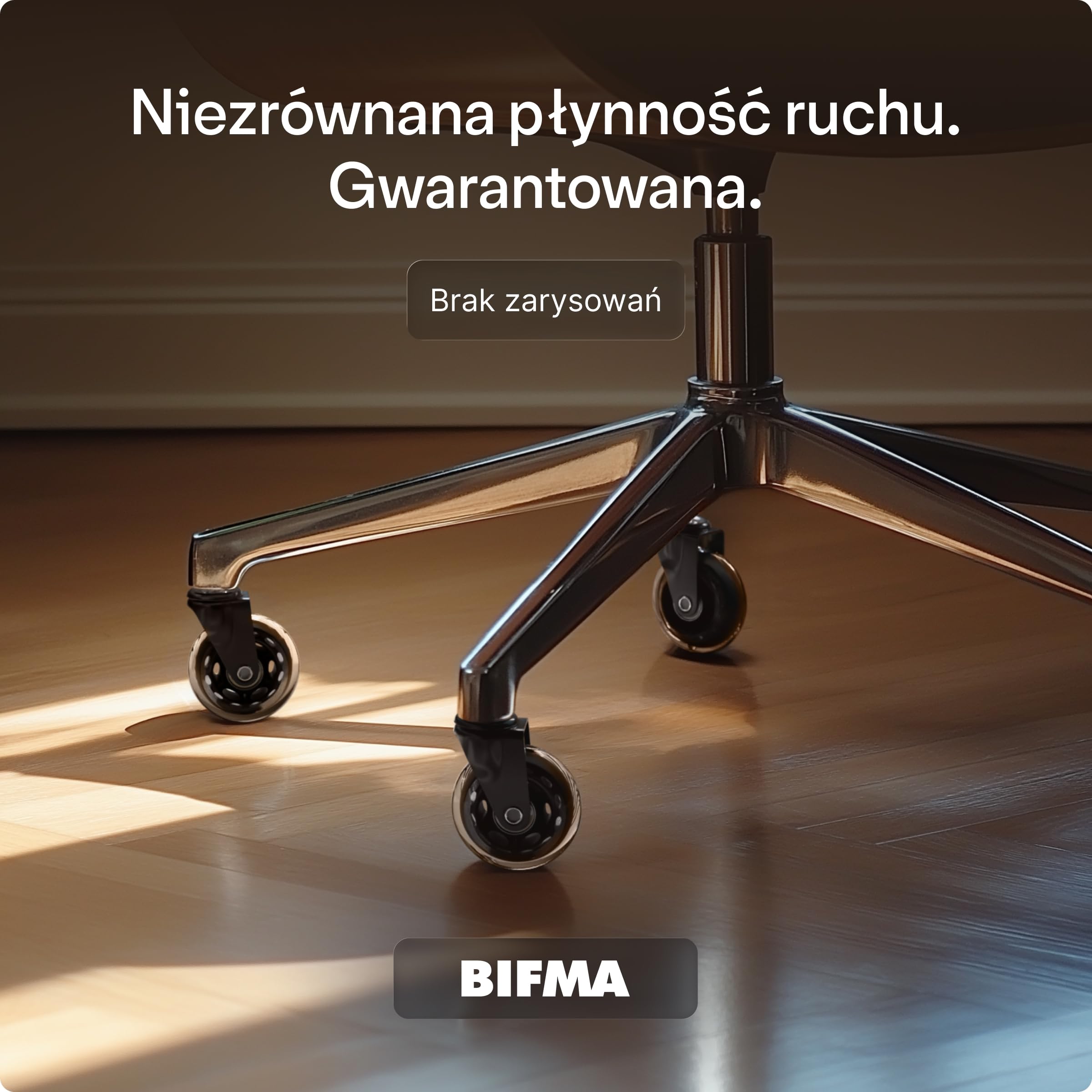 Desktronic 11 mm x 22 mm Zestaw 5 Kółek do Krzeseł Biurowych – Gumowe, Płynne i Wytrzymałe – Czarne, 250kg – Idealne na Podłogi z Twardego Drewna, Dywany, Laminaty i Płytki (NIE dla 1KEA)