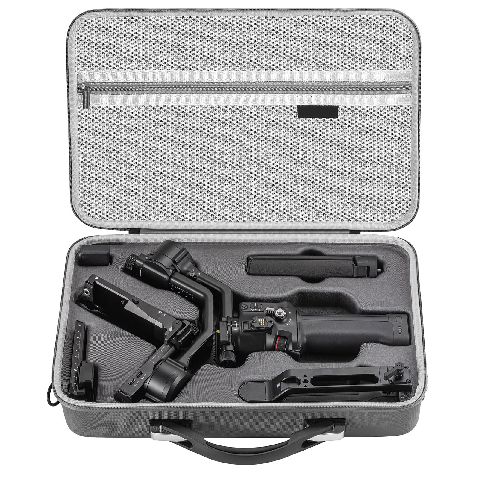 RS 5 Carrying Case for DJI Ronin RS 5 Accessories, Portable PU Leather Protective Hard Shell Storage Case Travel Shoulder Bag for DJI Ronin RS 5 Combo Gimbal Stabilizer, Waterproof and Shockproof