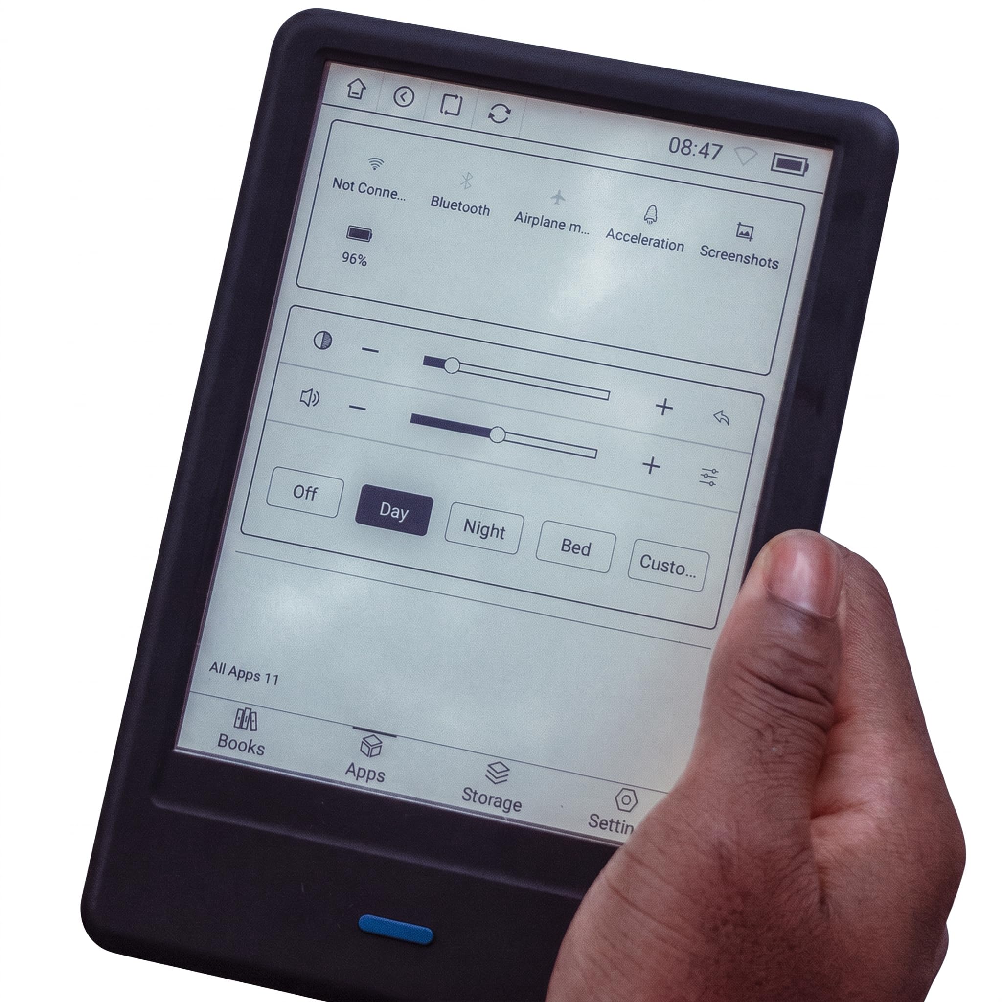 Bemi Cognita Tab 6 Lettore E-book 6 pollici E Ink Carta, 32 GB, Android, Google Play, Smart LED, Wi-Fi, Bluetooth, PDF Reflow, TTS, nero