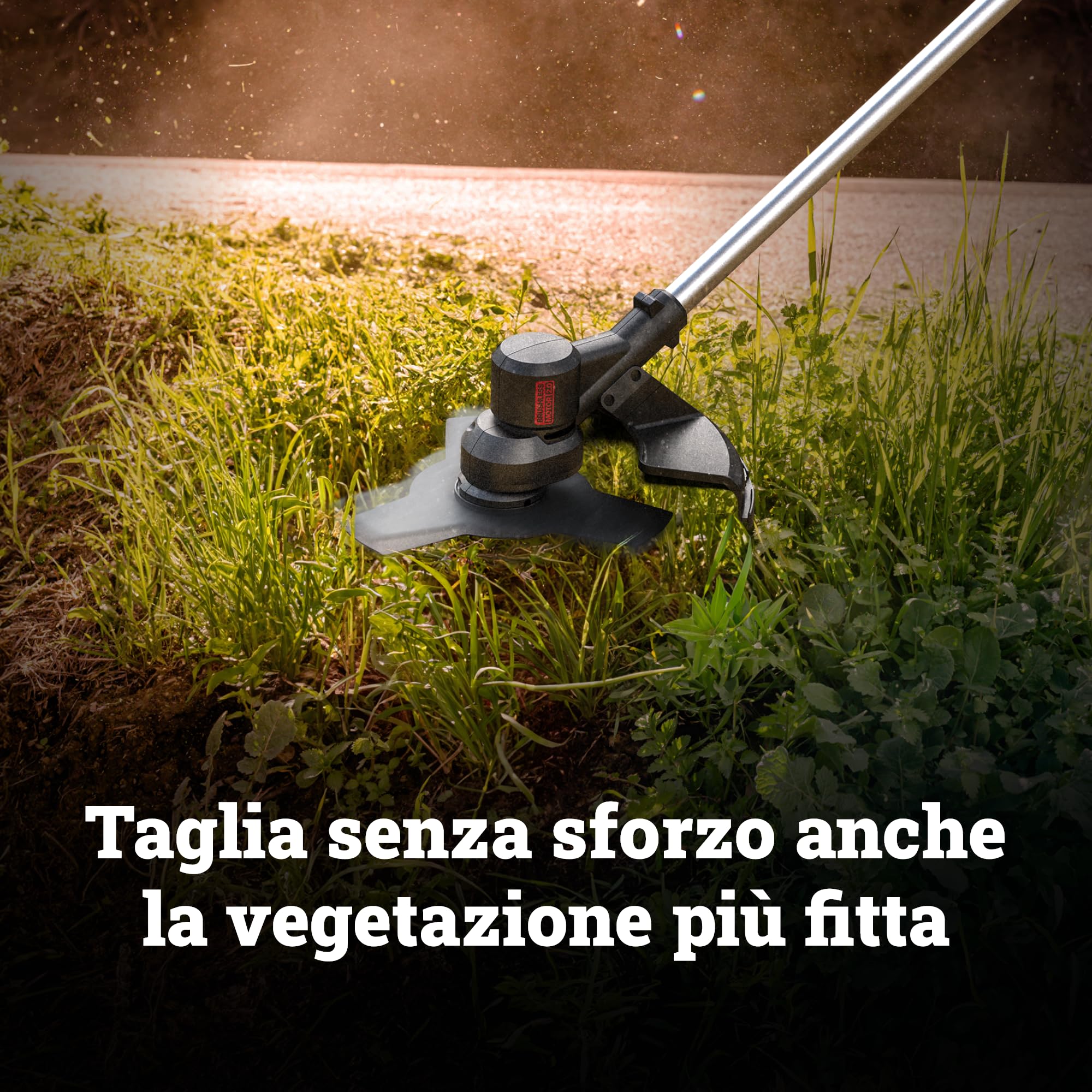 WORX WG082E,9 Decespugliatore 20V da 30 cm / 25,5 cm, pesa solo 4,1 kg, fino a 65 minuti di autonomia con una singola carica, motore brushless, 1 batteria da 4,0 Ah inclusa, PowerShare