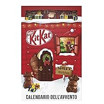 KITKAT Calendario Avvento 2025 Personaggi e Palline di Cioccolato al Latte ripieno con Wafer 208g
