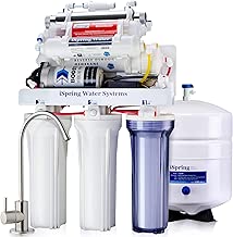 iSpring RCC1UP-AK 100GPD 7-Stage Reverse Osmosis RO UV Alkaline Water Filter System with Booster Pump - coolthings.us