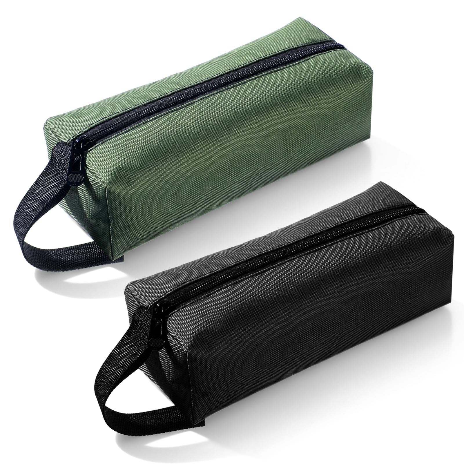 2 Pcs Premium Tool Pouches Zipper Bag Canvas Tool Pouches Small Tools Bag Multi-Purpose Screwdriver Utility Bags for