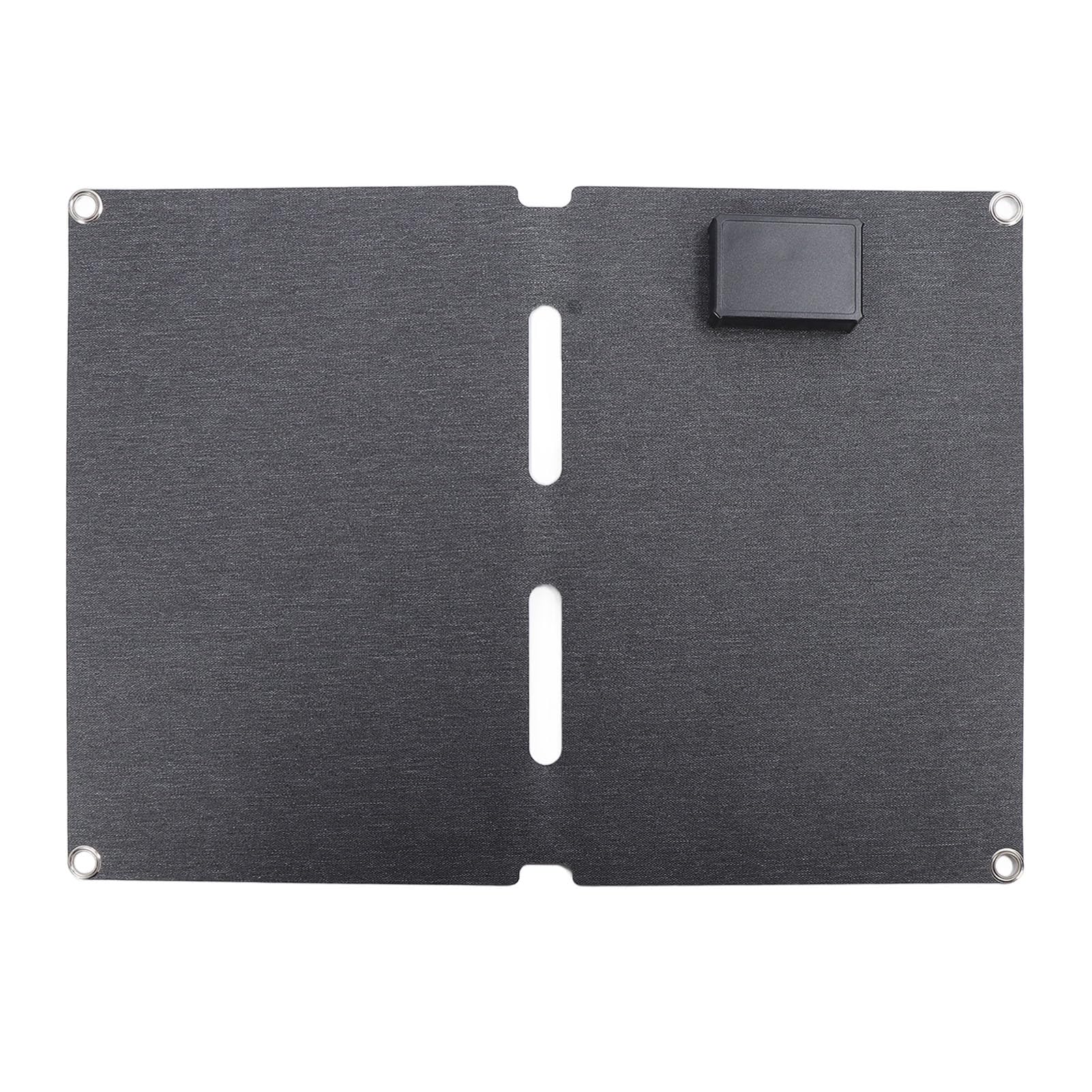 EMUKOEP Caricatore Portatile a Pannello Solare da 20 W con Materiale ETFE di Lunga Durata per Campeggio con Fotocamera del Telefono, 12 V