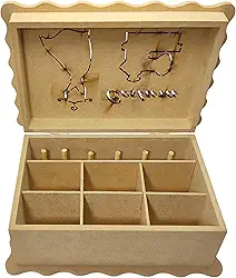 Caixa Costura, Caixa Para Costura, Monte Seu Kit Costura com essa Linda Caixa Organizadora em MDF. Armazene Seus Itens de Costura, Como Agulhas, Linhas, Tesouras, Dedais e Botões. (Costura-2)