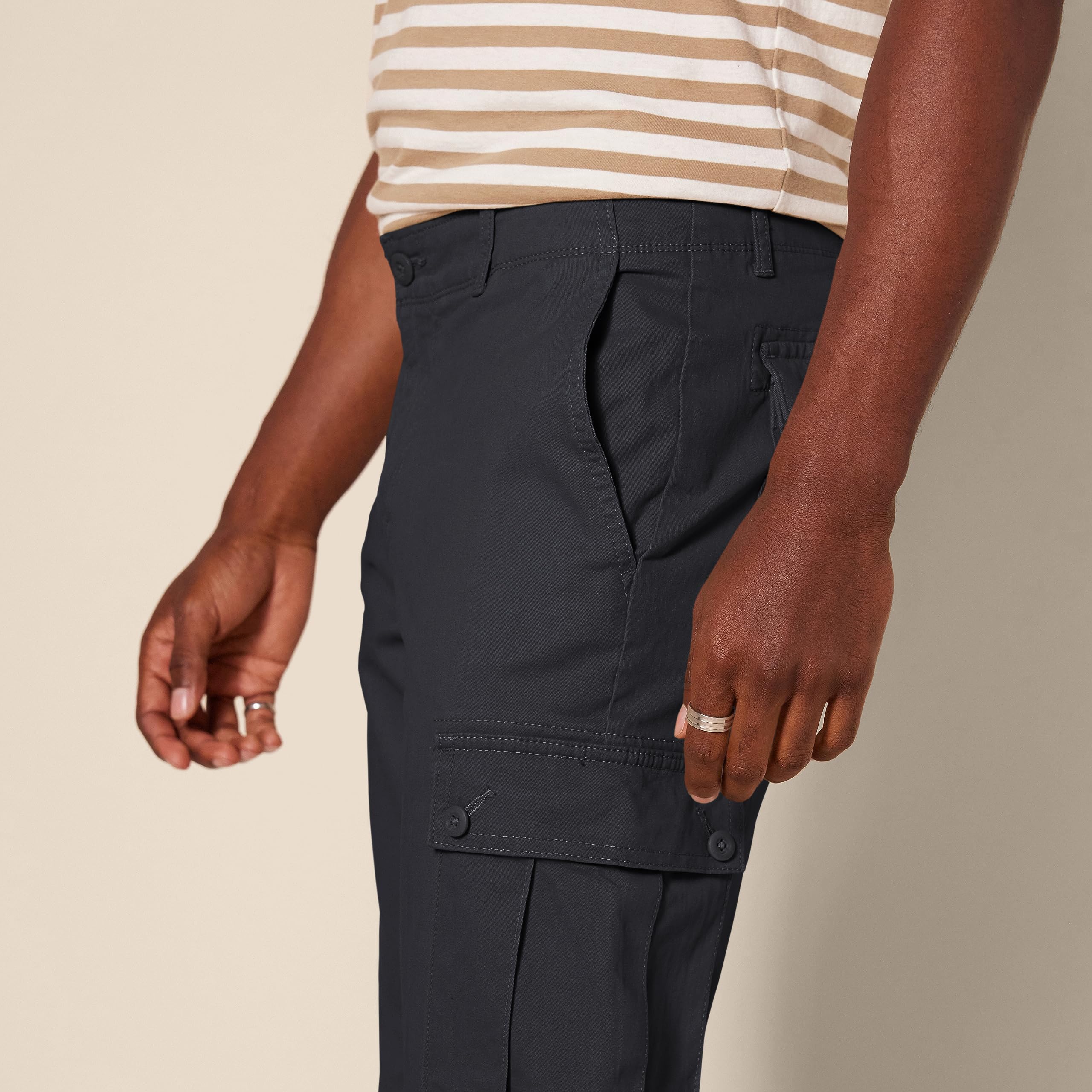 Amazon Essentials Uomo Pantaloni Cargo Elasticizzati e Aderenti (Disponibili nelle Taglie Big & Tall)