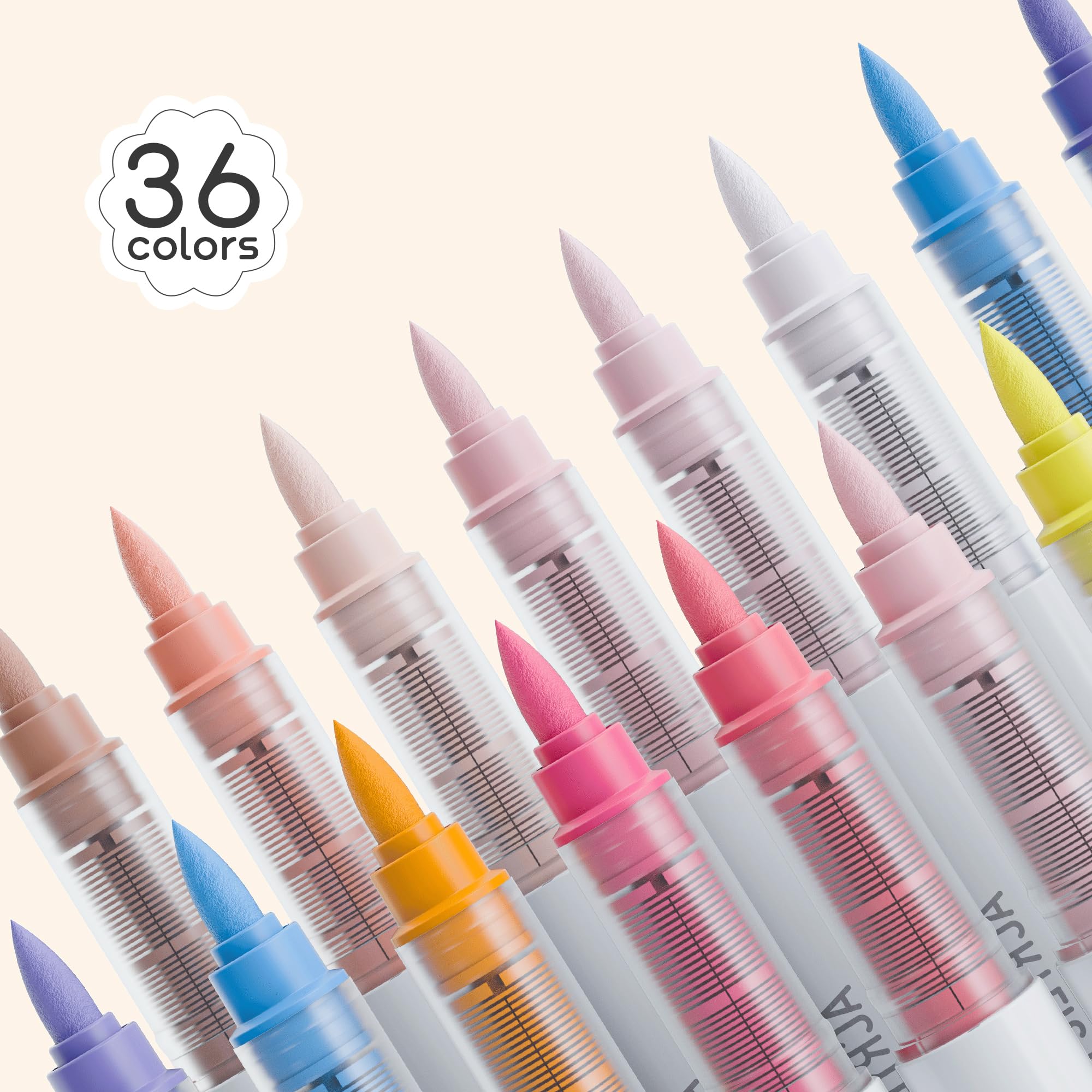 Amazon | languo (ラングオ) 36色 アクリルペイントマーカーペン
