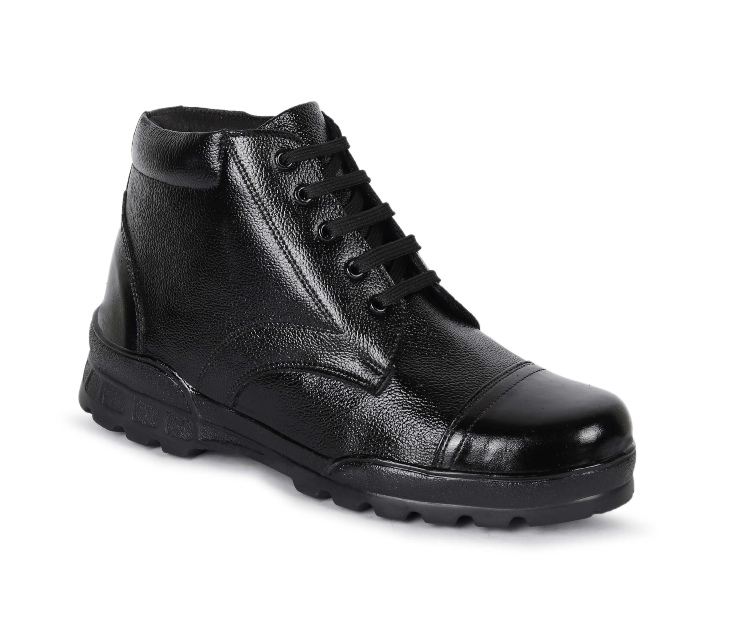 28NIQEL Genuine Leather Official Police Boot Soft Comfortable for Men (BT-101-BLACK-7) (B0CTHH6364) Amazon Price History, Amazon Price Tracker