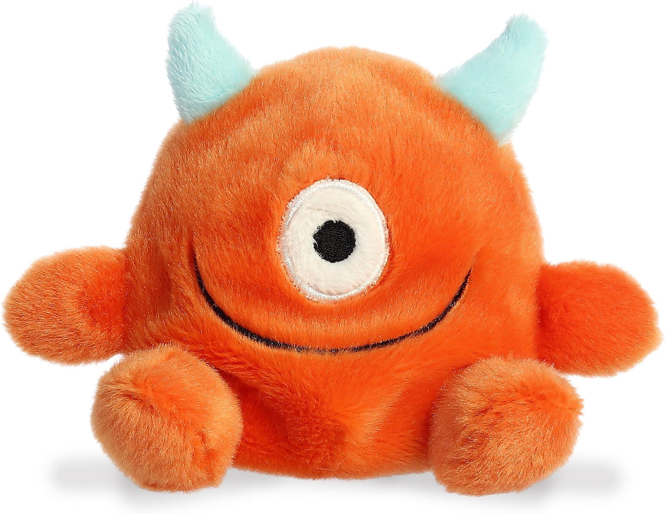AuroraAdorable Palm Pals™ Oggy Monster™ Stuffed Animal - Pocket-Sized Fun - On-The-Go Play - Orange 5 Inches