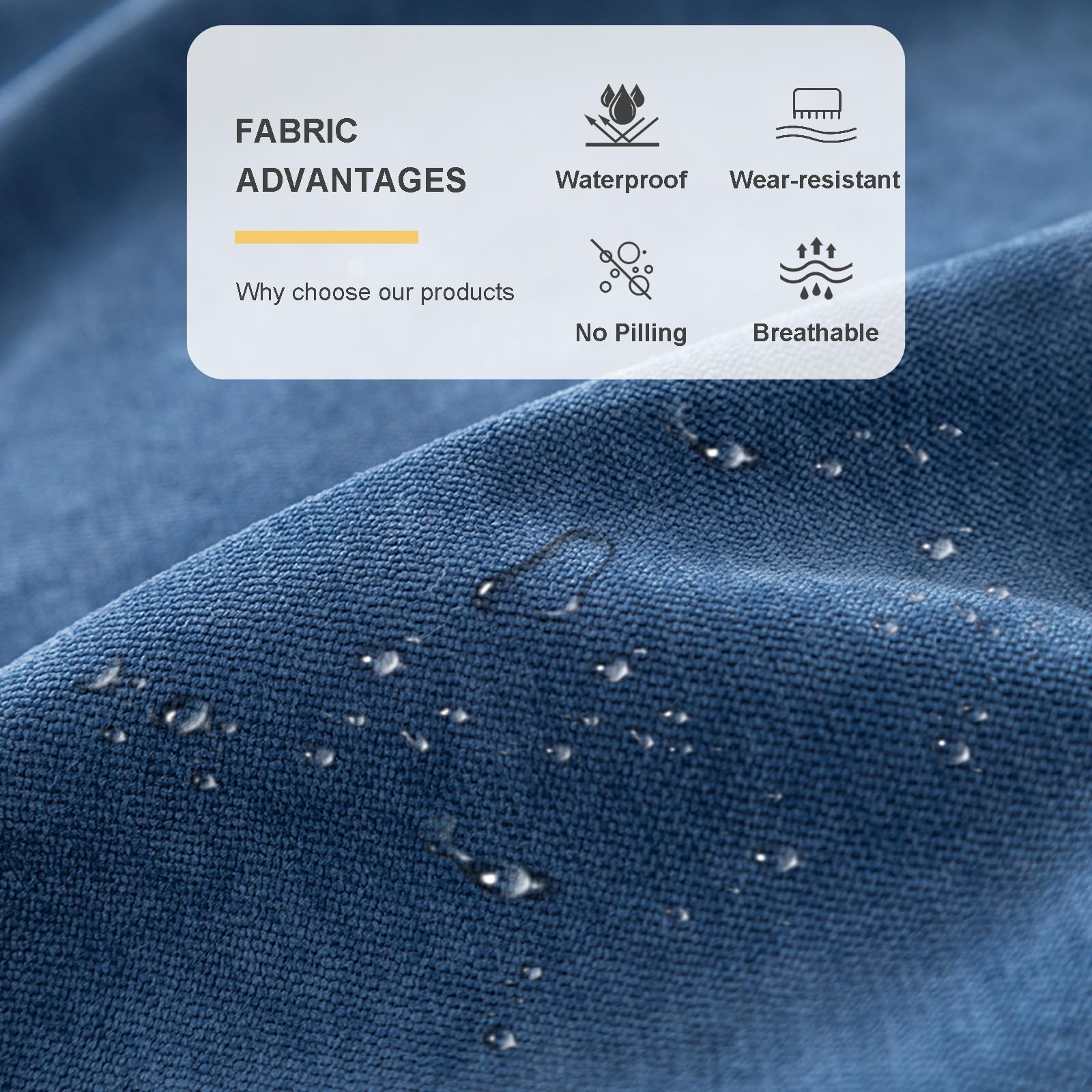 Protege Canape Impermeable Protection Couverture Canape Chat Anti Griffe Housse De Canapé Antidérapante en Forme De L Housses De Canapé 1 2 3 4 Places (Bleu Foncé,200 * 180cm)