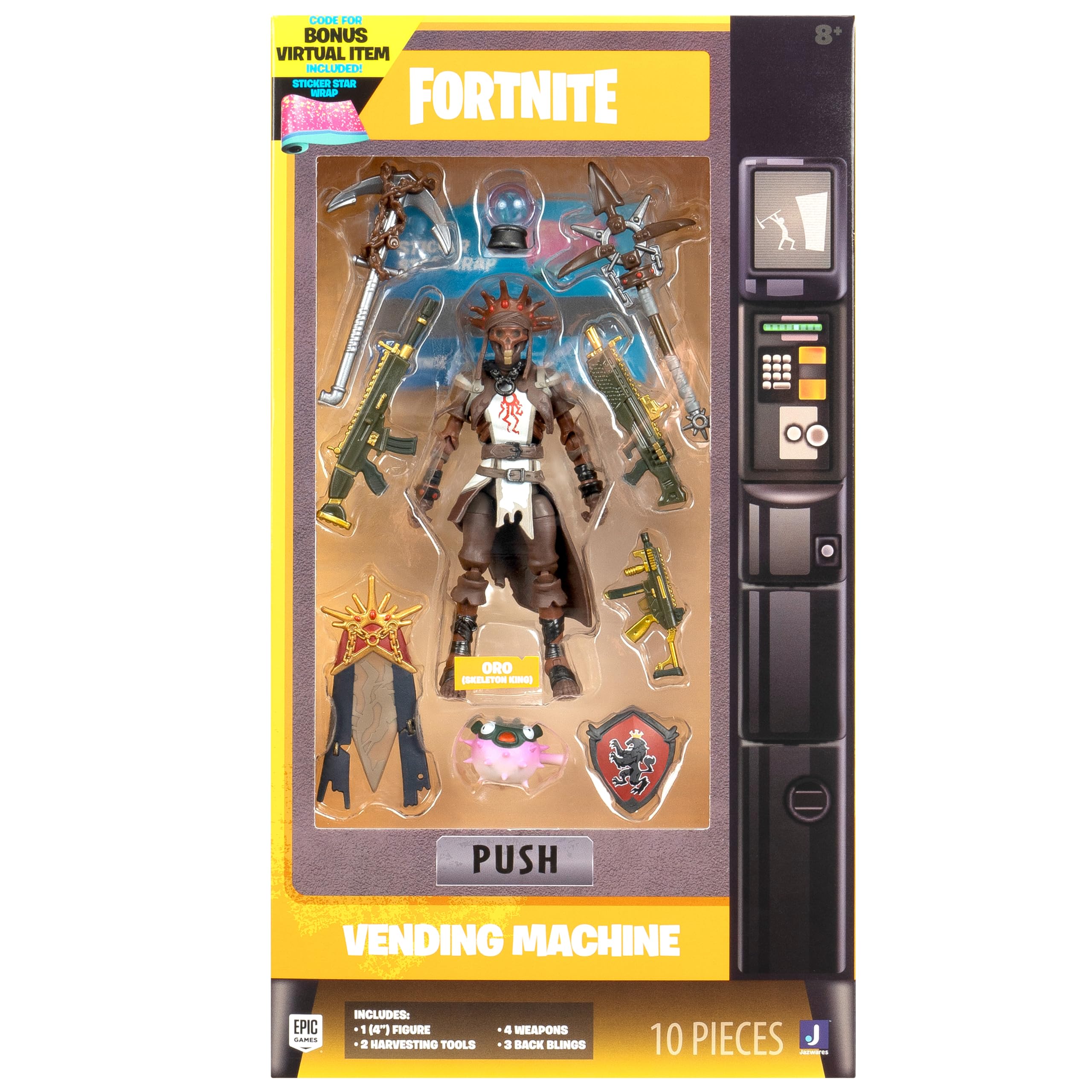 Amazon.com: Fortnite Oro (Skeleton King) Vending Machine - 4-Inch