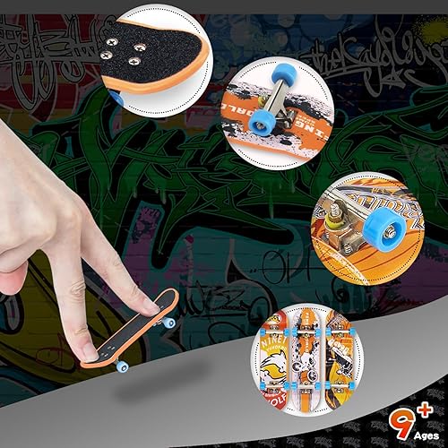 Miniatura 5 de Gr8ware Juego de rampas para patinetas para dedos, mini kit de patinaje de dedos, pista de rampa para patinaje de dedos, obstáculo con herramientas,