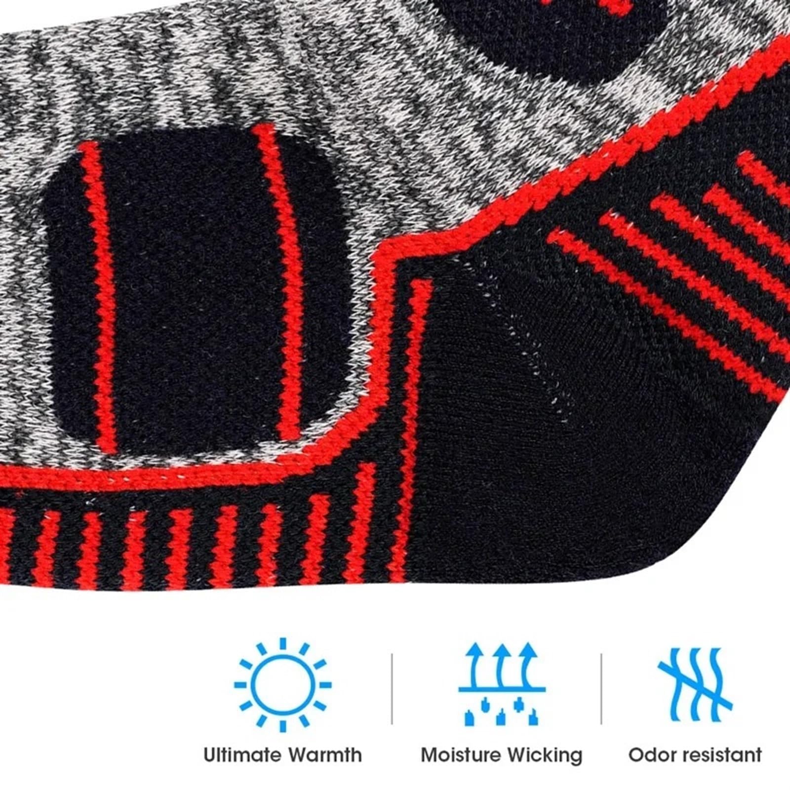 Chaussette Ski Chaussettes Thermiques en Laine for Homme et Femme, idéales for Le Ski, Cyclisme, Snowboard, la randonnée, l'alpinisme, Camping