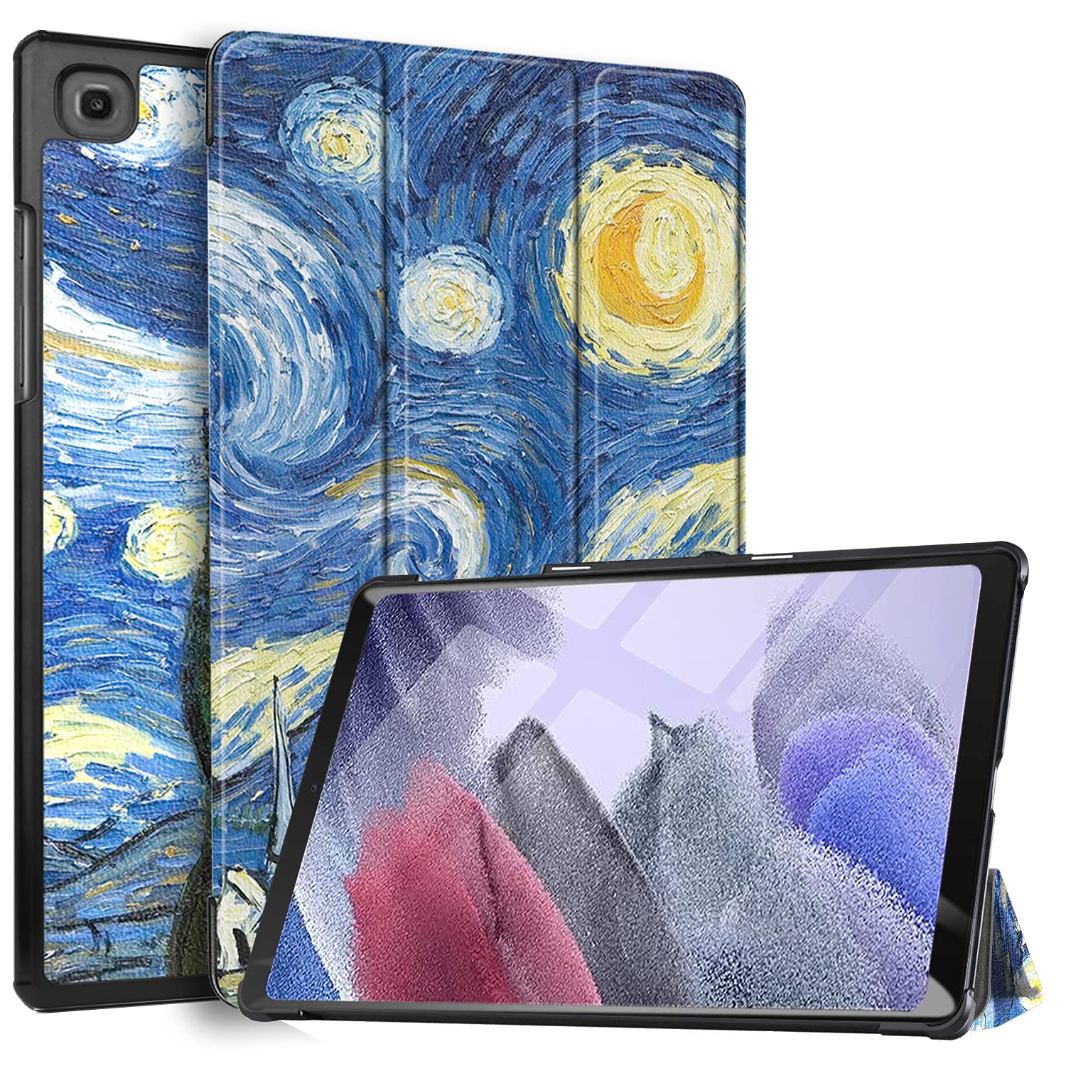 Robustrion Smart Trifold Hard Back Flip Stand Case Cover for Samsung Tab A7 Lite Cover 8.7 Inch Samsung Galaxy Tab A7 Lite Cover SM-T220/T225 -Night (B09897SS6L) Amazon Price History, Amazon Price Tracker