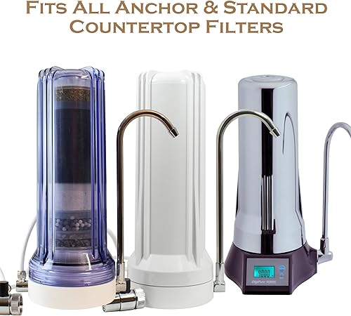 Miniatura 4 de Anchor AF-1110 Cartucho de filtro de repuesto de mineral alcalino de 10 etapas antioxidante para encimera, elimina PFAS, metales pesados, cloro