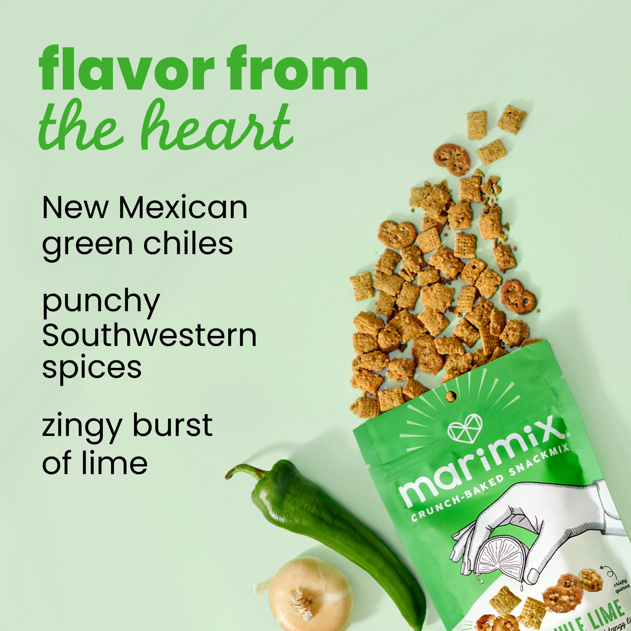 Amazon.com: Marimix Snack Mix | Hatch Chili Lime | Crunch Baked