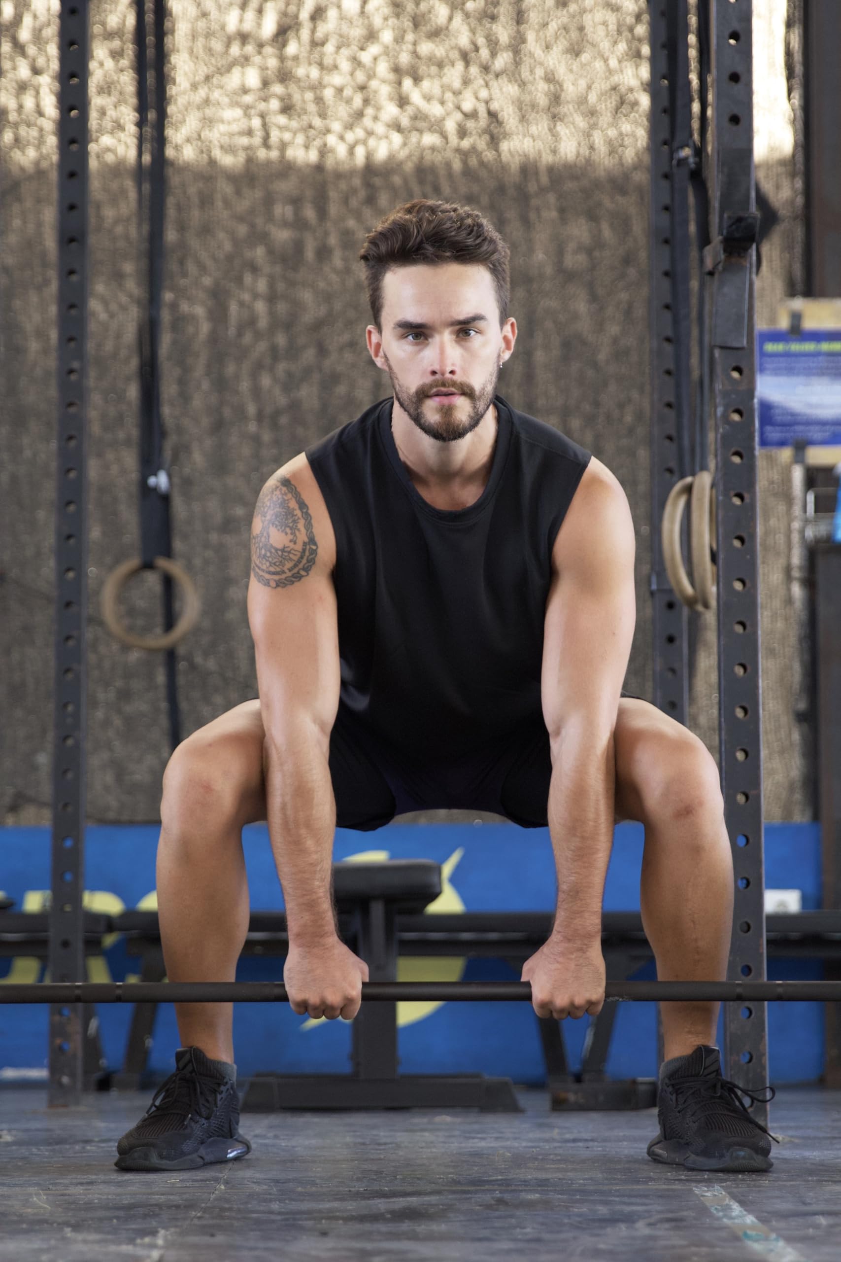Cimic 3 Piezas Camiseta Tirantes Hombre Secado Rápido Respirable con Rayas Reflectantes para Running Gimnasio