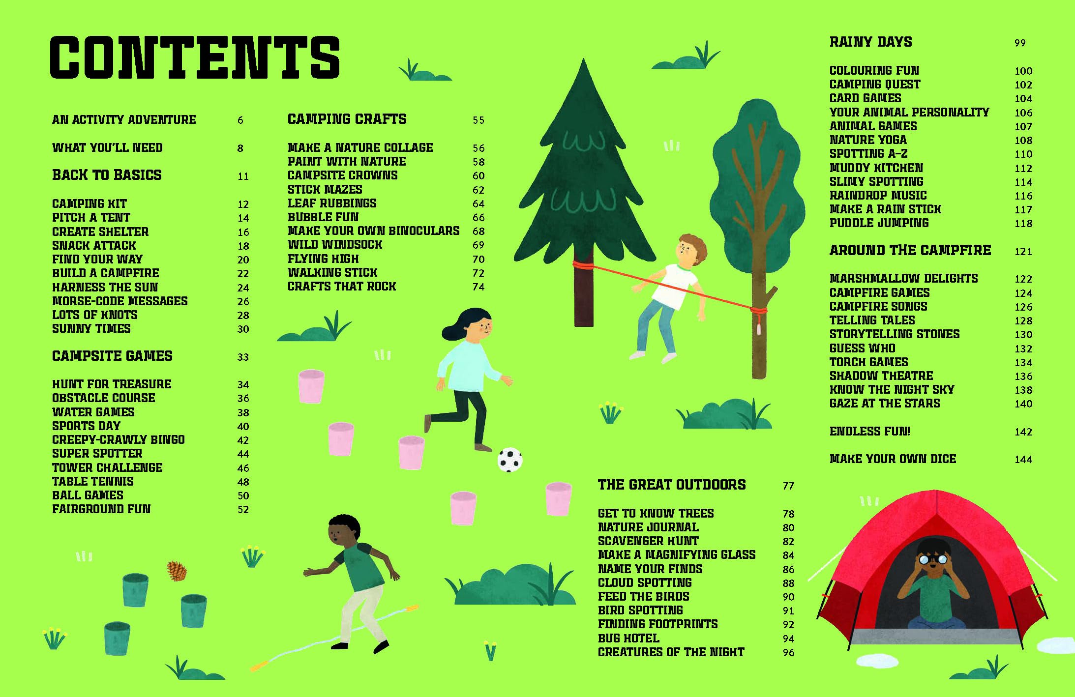 Create Your Own Camping Activities - anglais