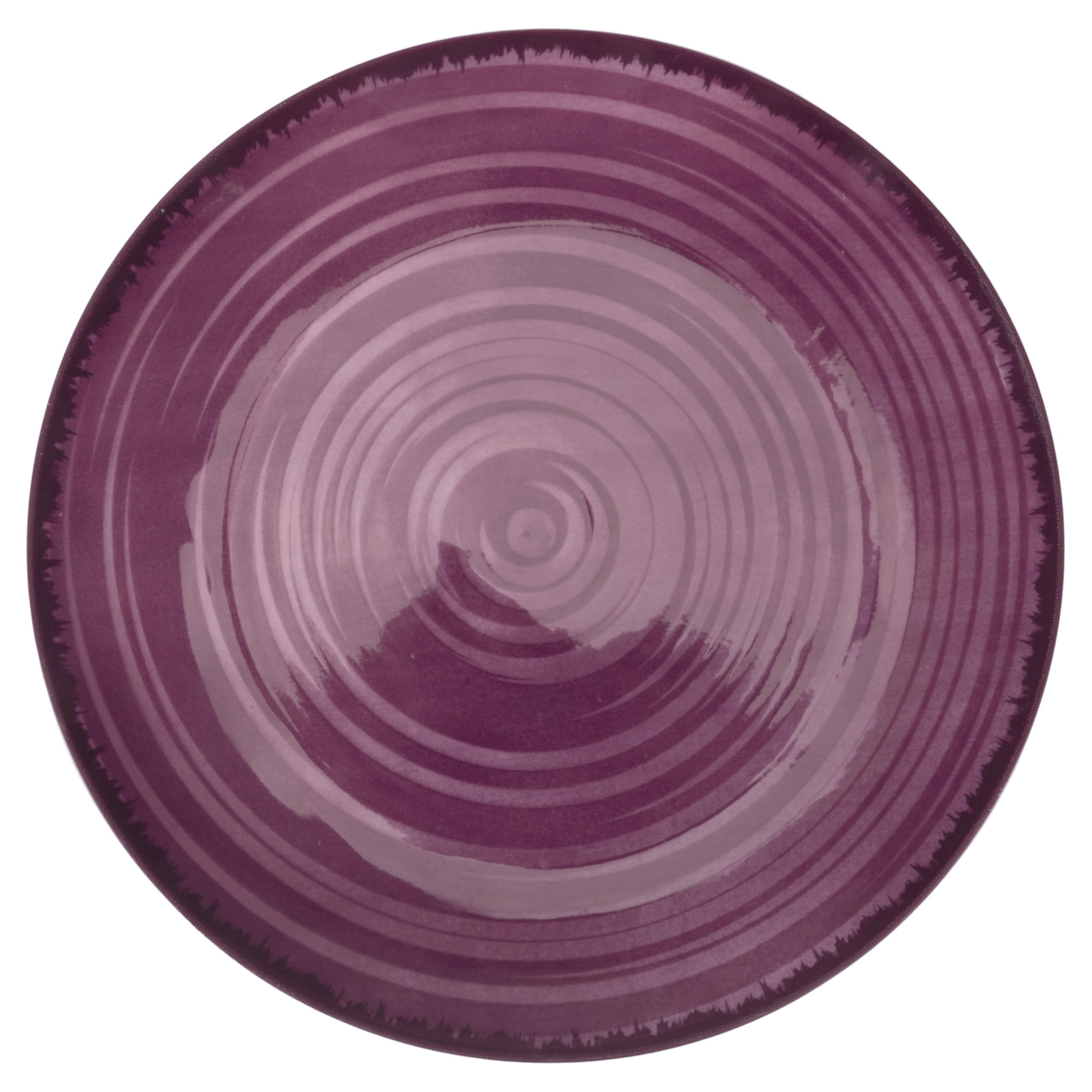 Set 6 Piatto frutta in porcellana, Baita Purple
