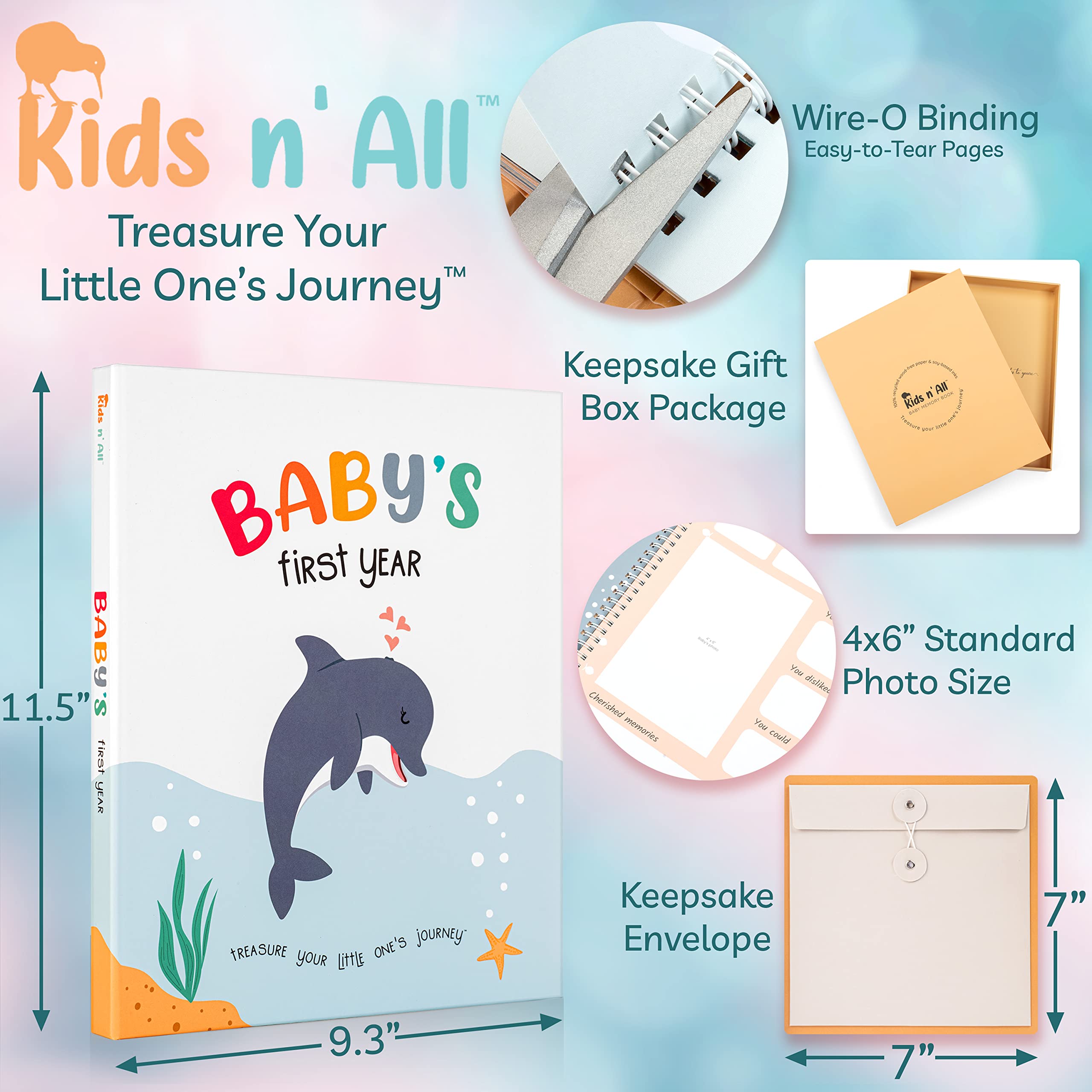Buy First Year Baby Memory Book Gender Neutral Journal to Record