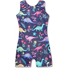 HOZIY Gymnastics Leotards for Girls Unicorn Aurora Rainbow Mermaid Dinosaur Cupcake Sparkle Biketard Toddlers Kids Children