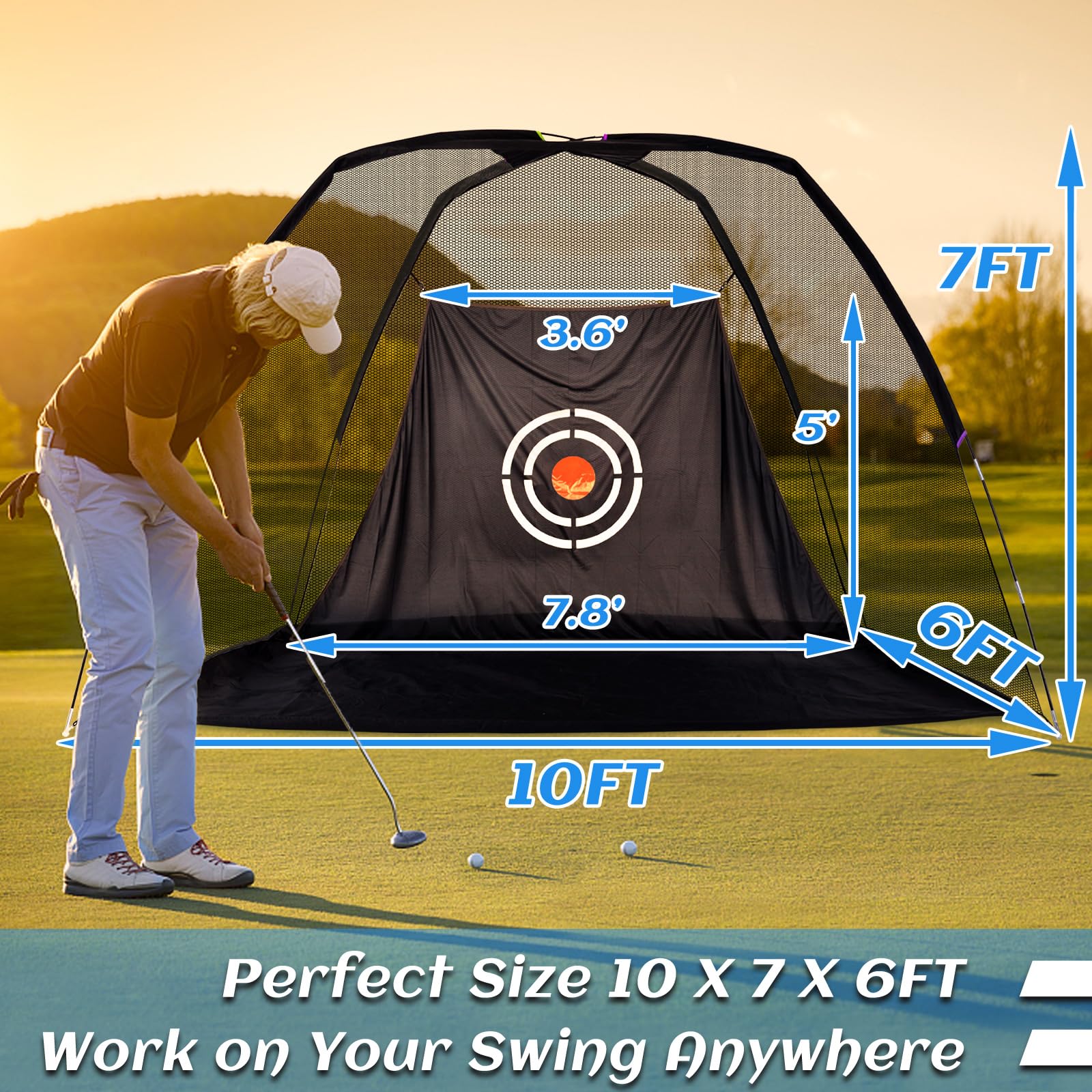 Amazon.co.jp: ゴルフドライブネット、ゴルフ練習ネット、ゴルフヒット