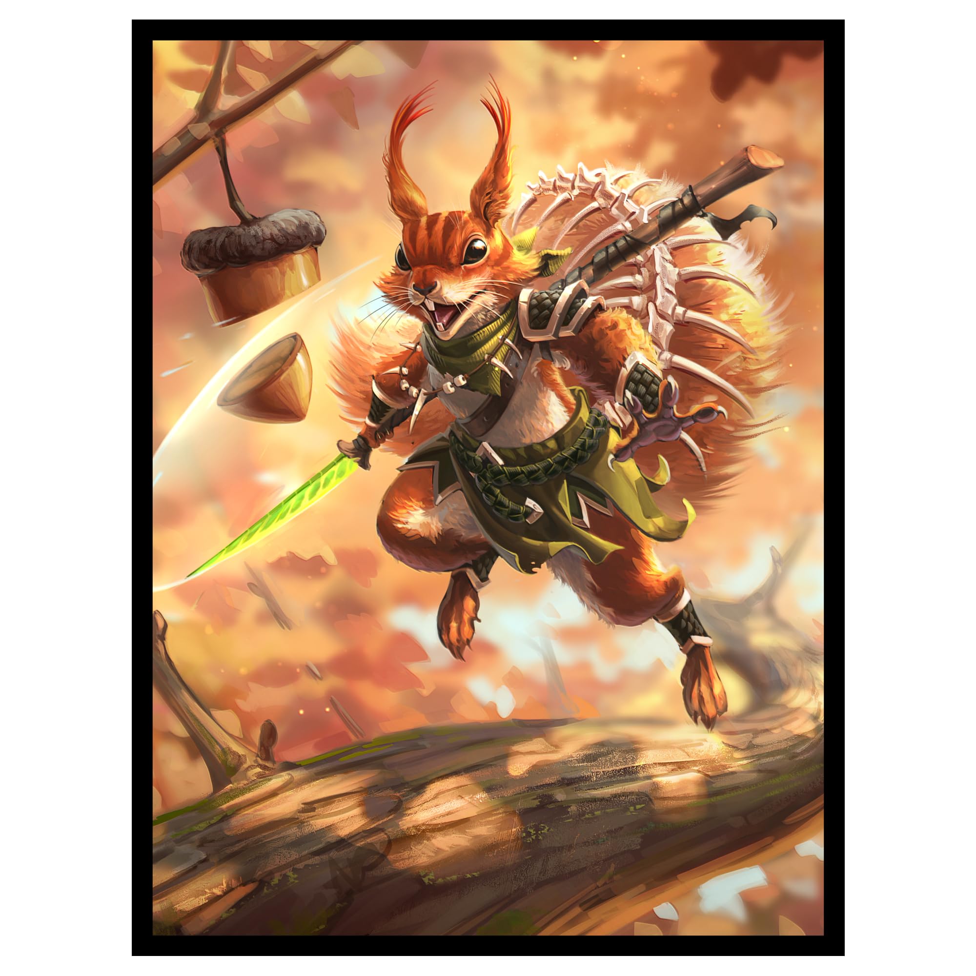(Squirrel) - 100ct Matte TCG/MTG Card Art Sleeves