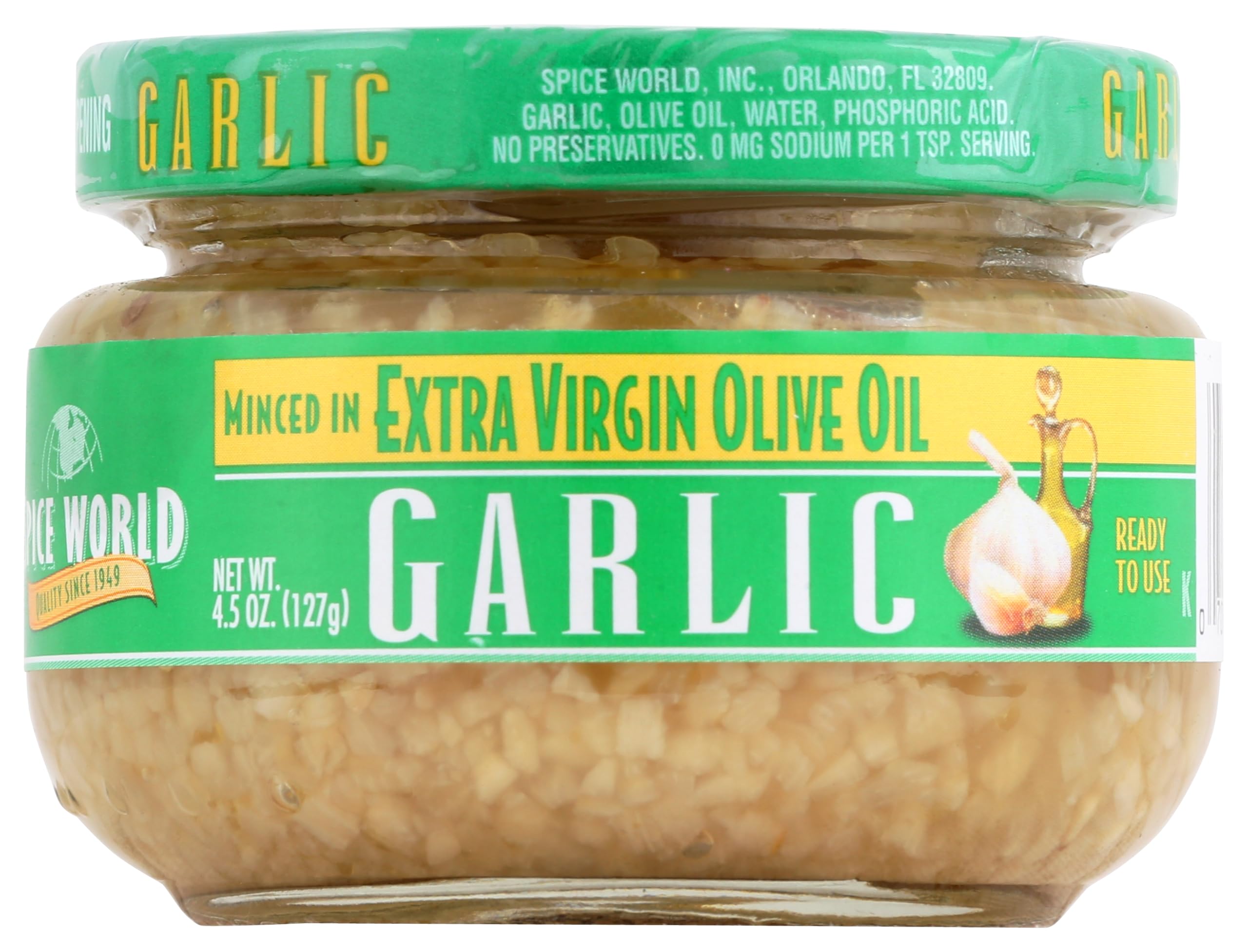 Minced Garlic in Extra Virgin Olive Oil
