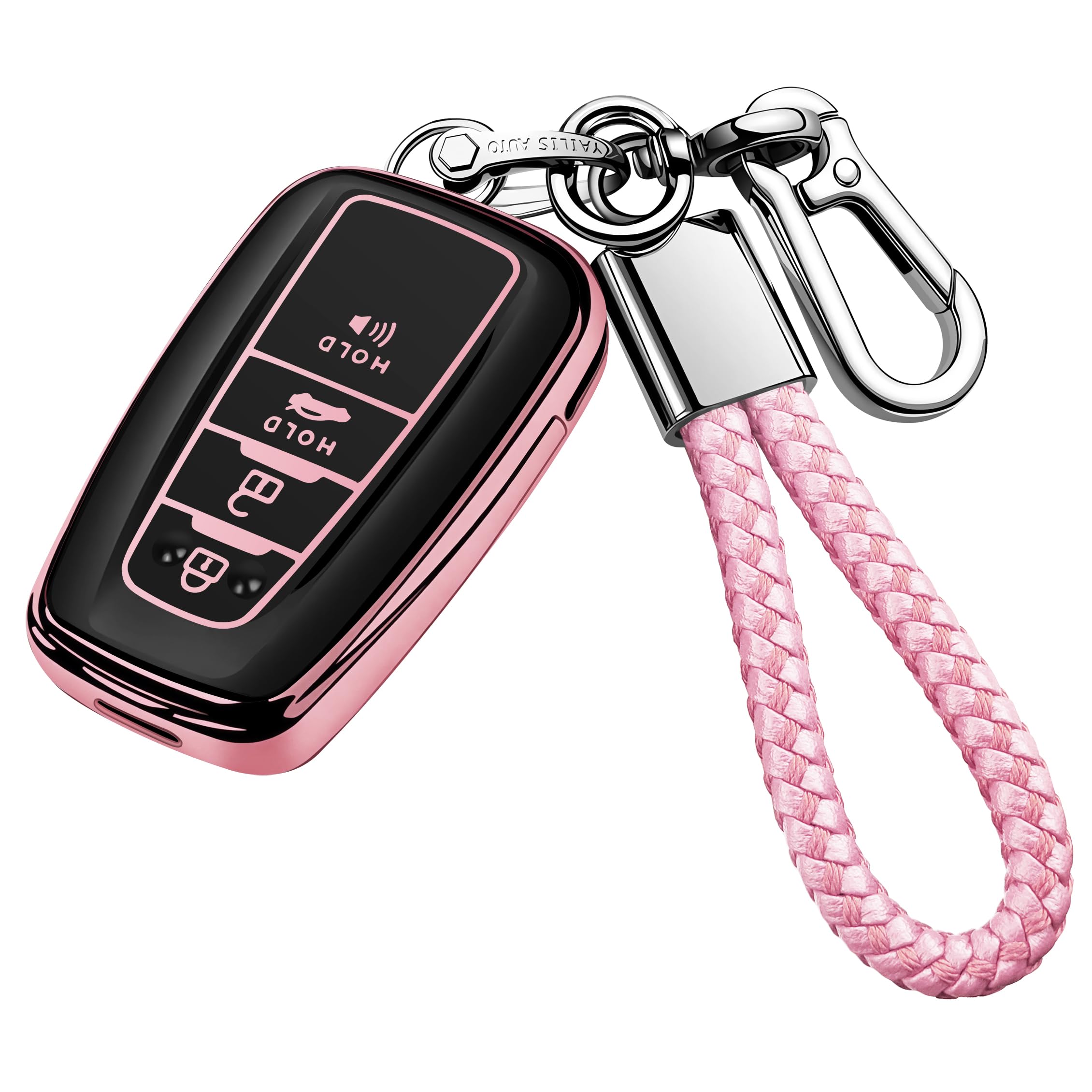 Tukellen for Toyota Key Fob Cover with Keychain