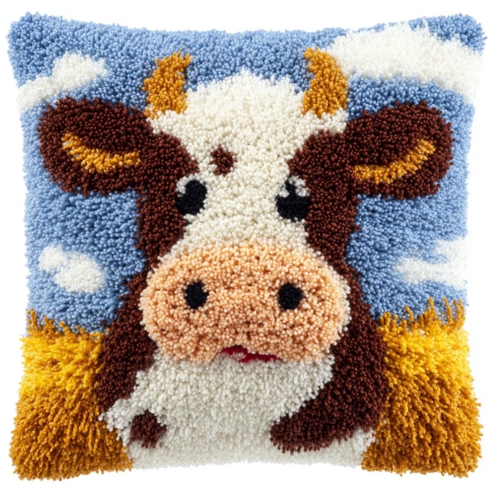 AxiangziK DIY Latch Hook Pillow Kit,ox