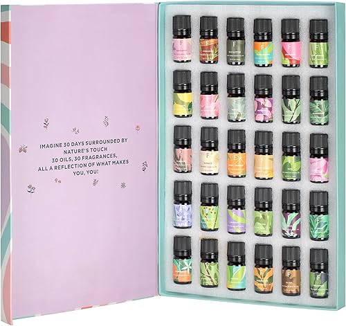Miniatura 2 de Folkulture Essential Oil Set for Diffuser for Home, Set of 30 Pure Essential Oils for Aromatherapy Diffuser Oil Scents - 100% Natural and Organic