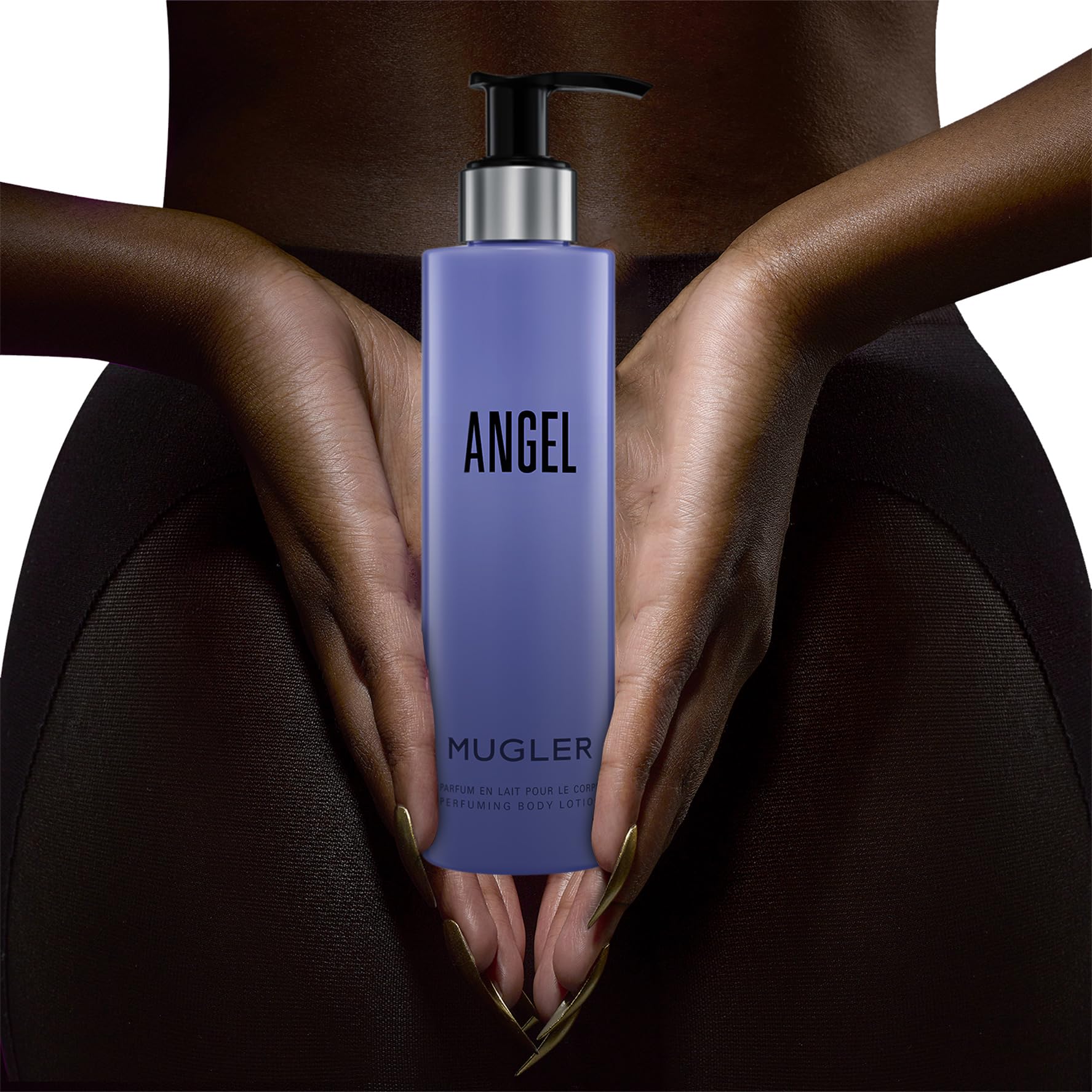 MUGLER Angel, Loción corporal perfumada, Perfume para Mujer, Aroma Gourmand con Notas de Ámbar, Fragancia extraordinaria, 200 ml