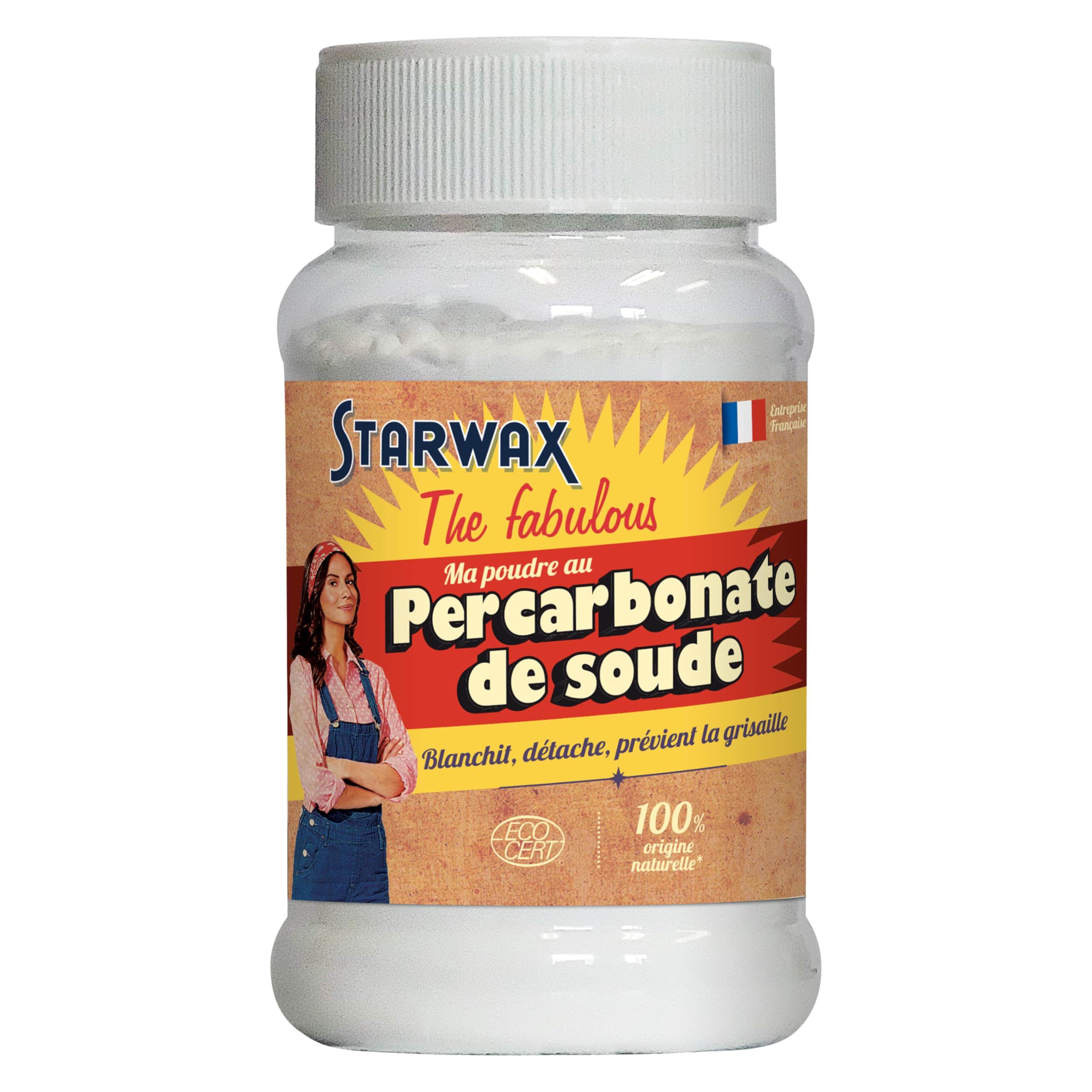 STARWAX THE FABULOUS – Poudre détachante & raviveur de blancheur au Percarbonate de Soude – 400 g
